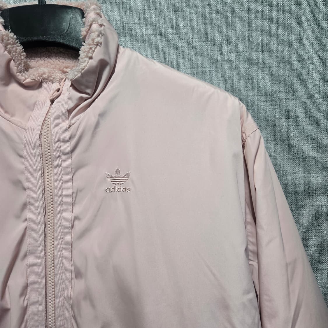 아디다스 핑크 롱 리버시블 패딩  상품이미지4