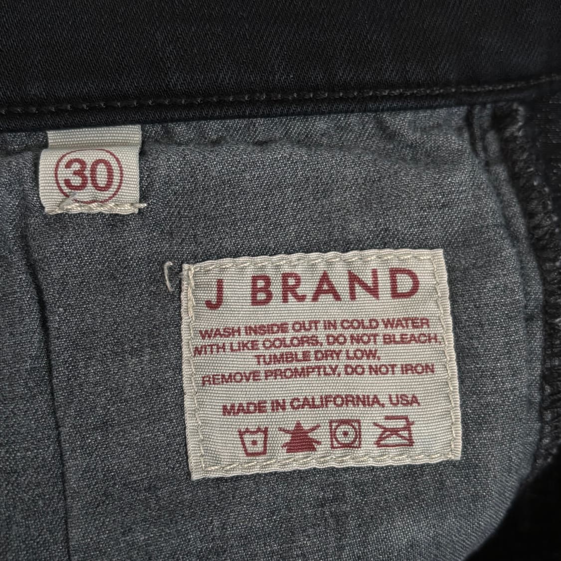 J 제이브랜드 블랙진 30 로라이즈 펜슬핏 스키니 청바지 미국 상품이미지9