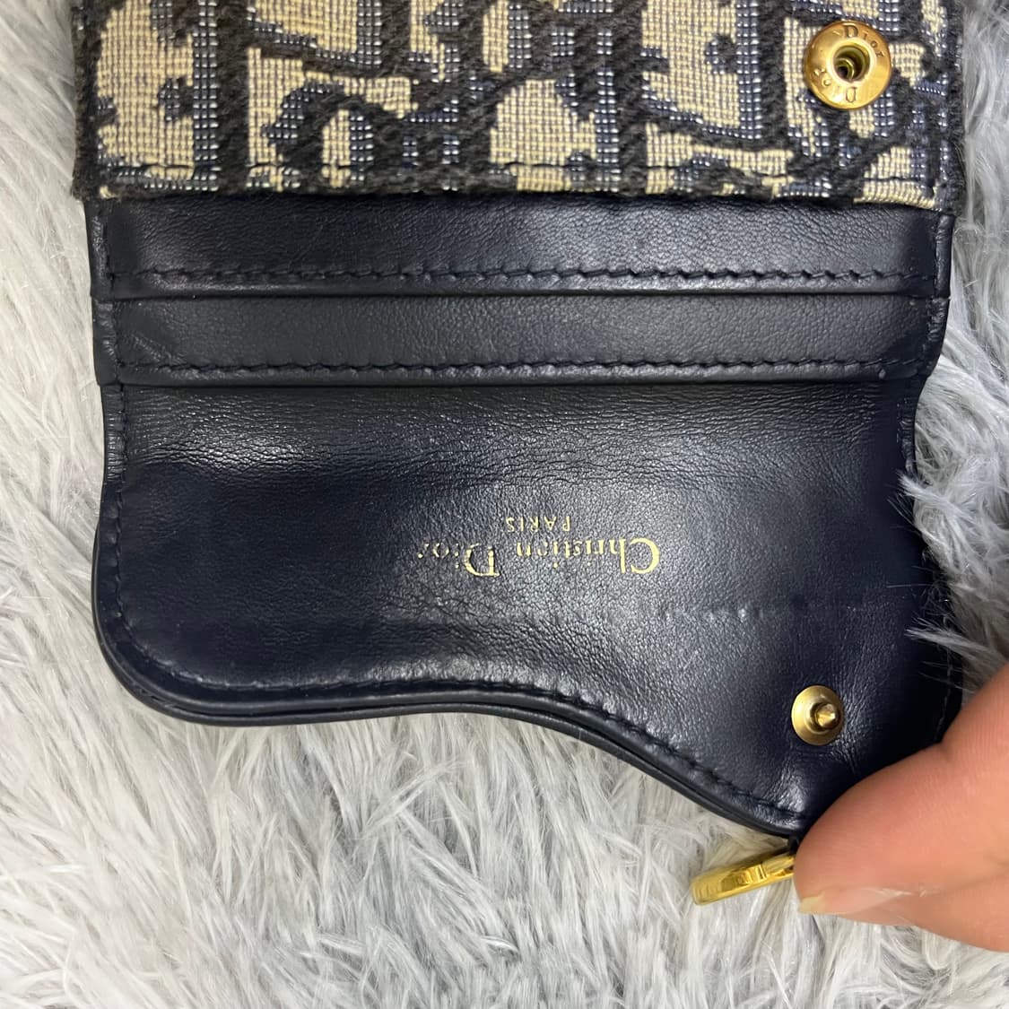 [A급/정품] 디올 오블리크 새들 자카드 카드지갑 상품이미지3