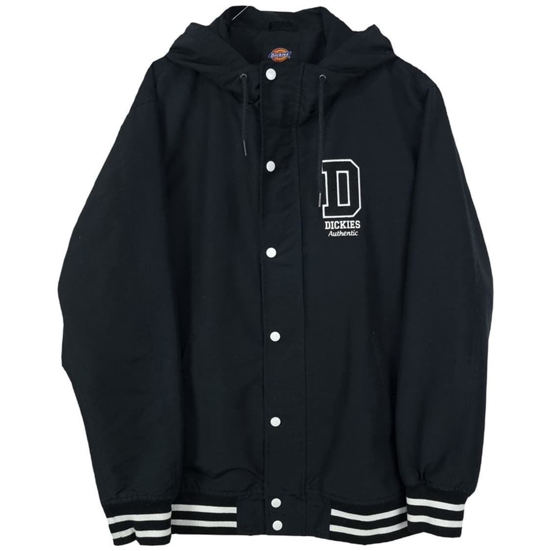 [디키즈] 로고 패치 후드 바시티 자켓 블랙 M18788 상품이미지2