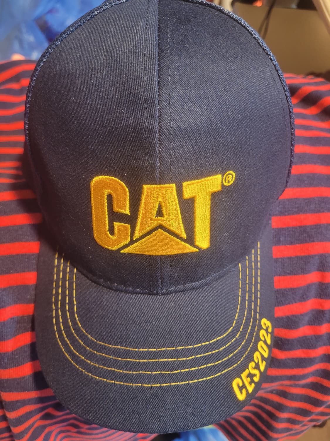 캐터필러 네이비 트러커캡 상품이미지1