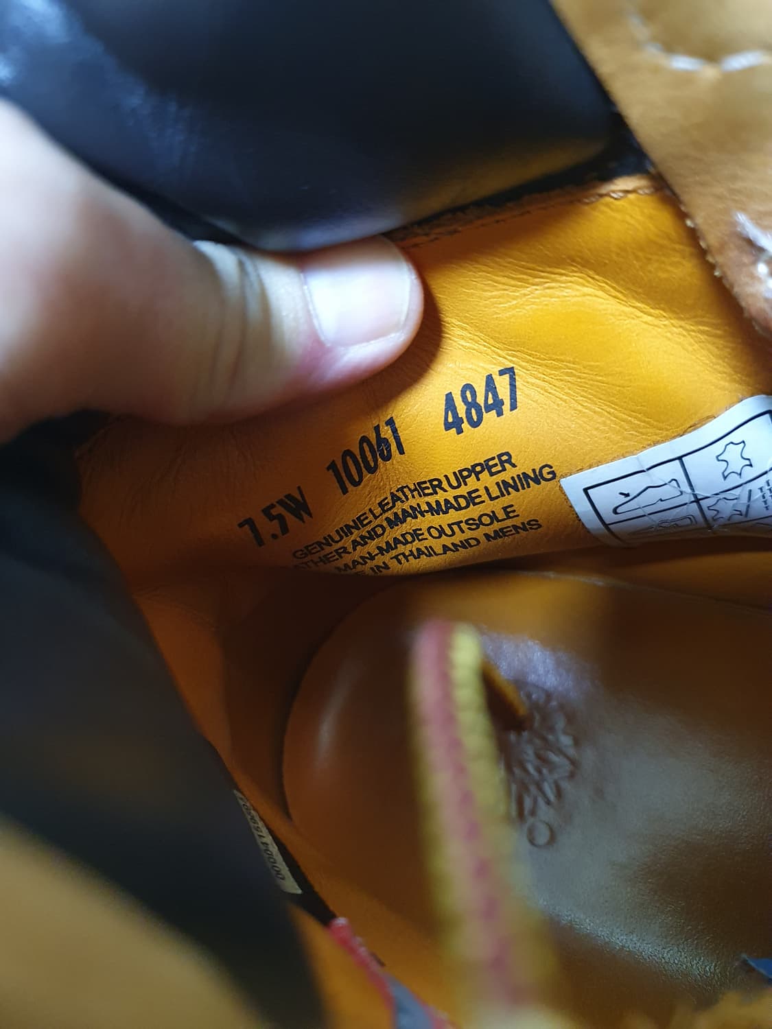 팀버랜드 6인치 옐로우 부츠 260 상품이미지9