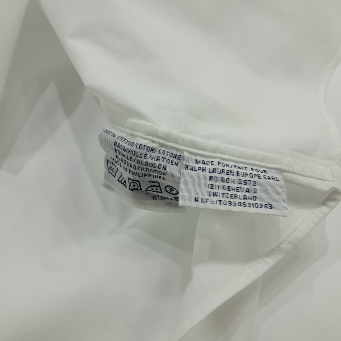 Co547 L 폴로 랄프로렌 화이트 반팔 셔츠 남방 상품이미지6