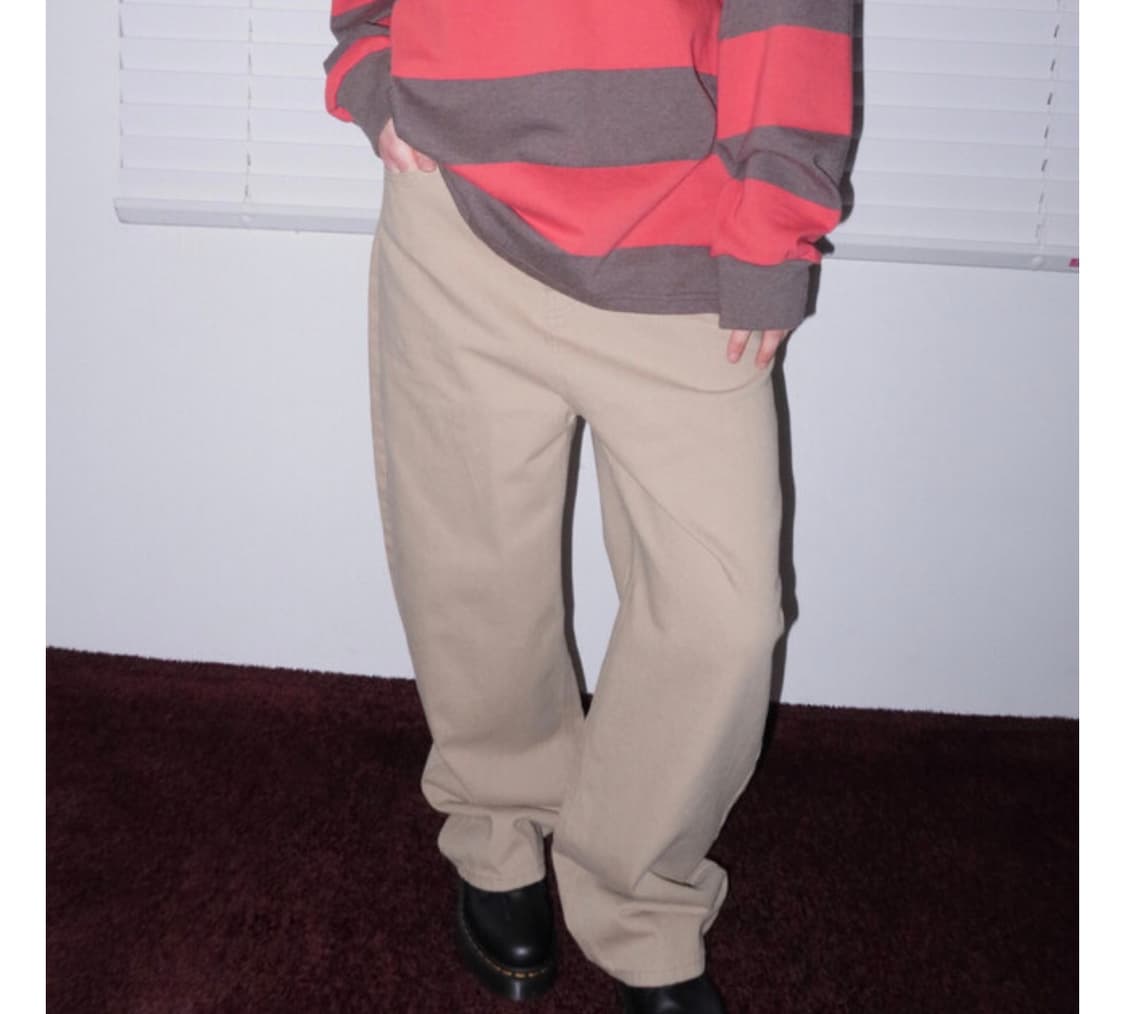 낫띵인커먼 베이직 와이드 코튼팬츠 상품이미지4