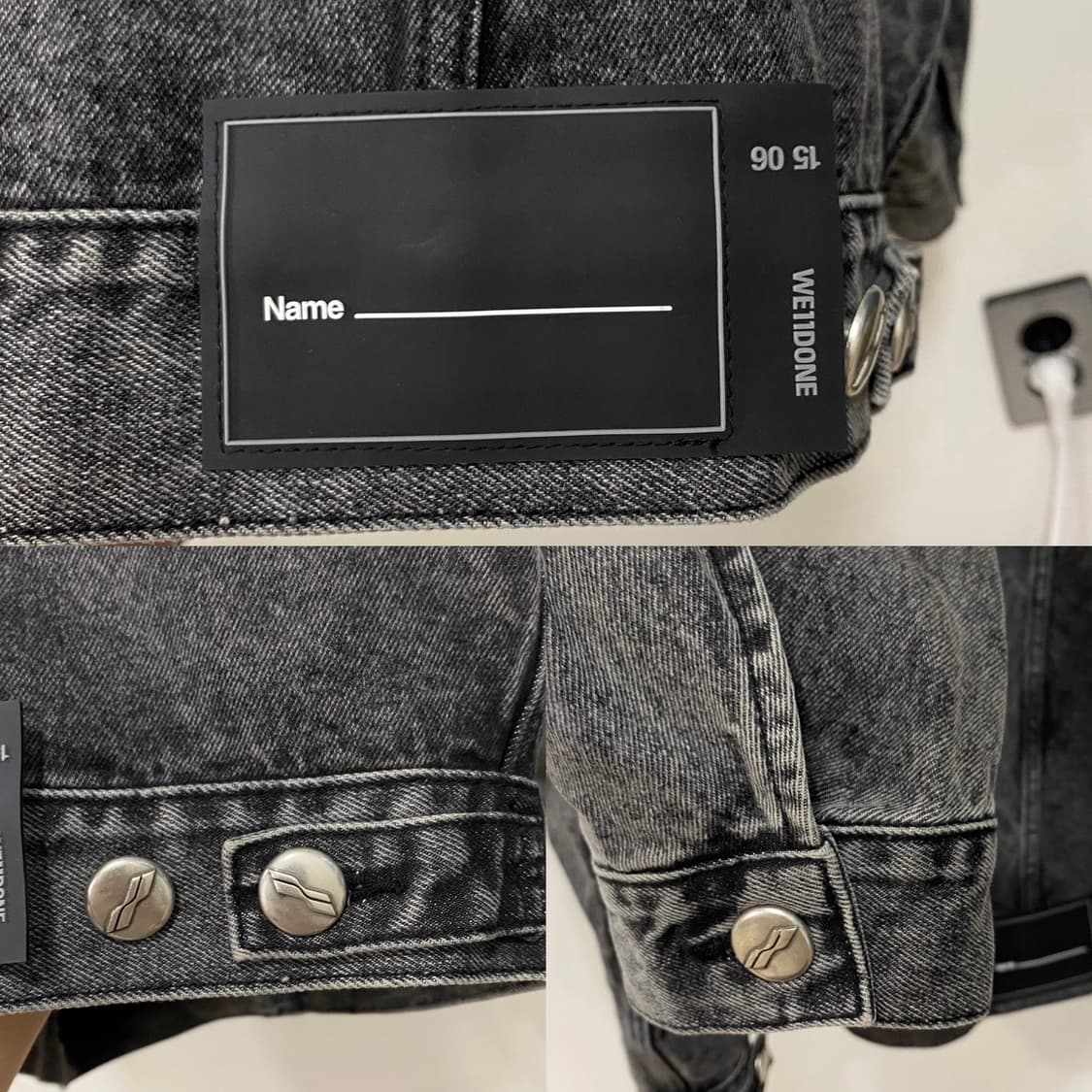 웰던 흑청 데님 자켓 상품이미지4