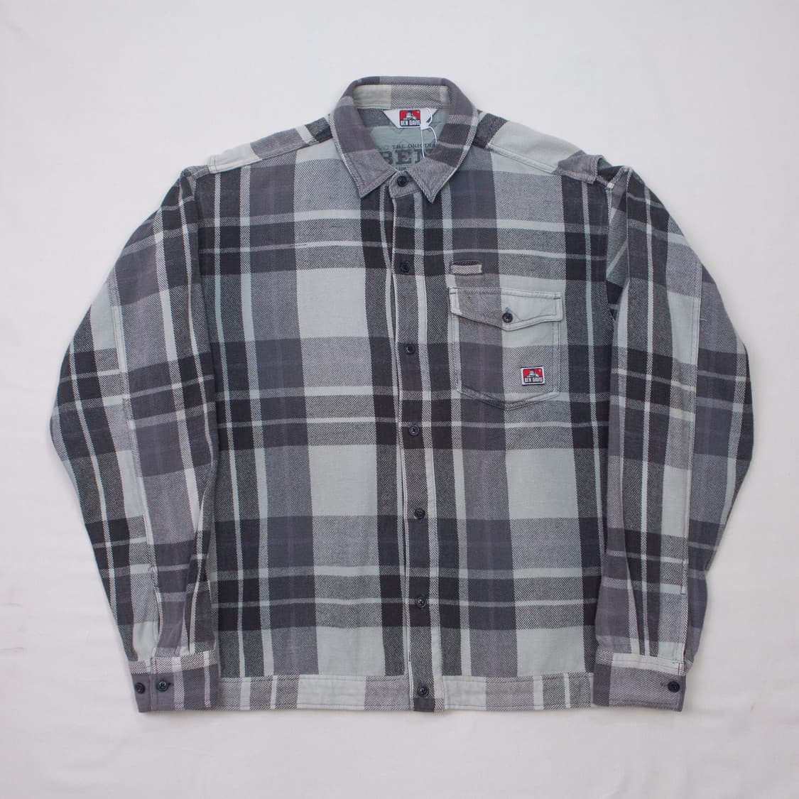 벤 데이비스 화이트 라벨 플레이드 셔츠 자켓 상품이미지1