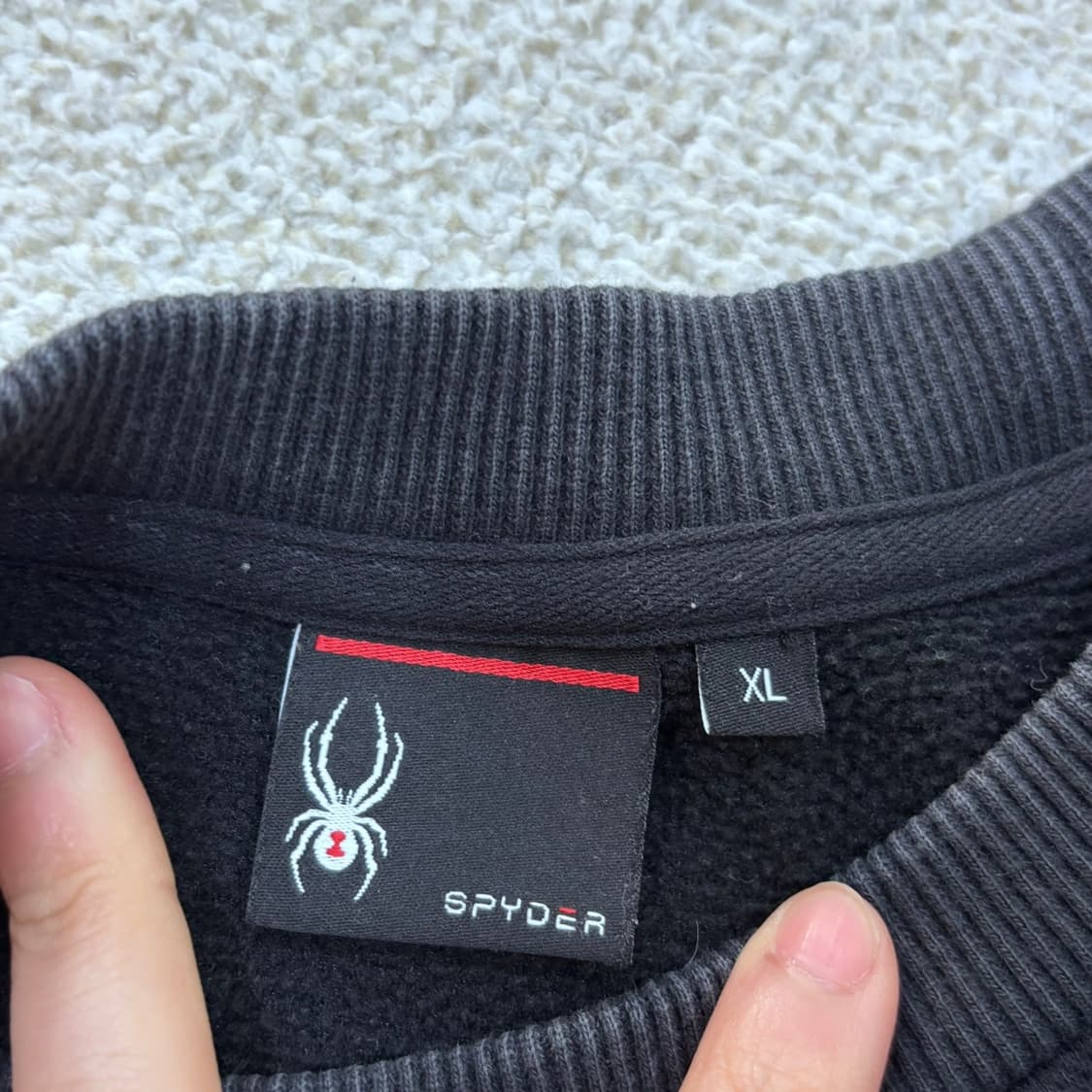 XL 스파이더 레터링 맨투맨 티셔츠 0408E1 상품이미지3