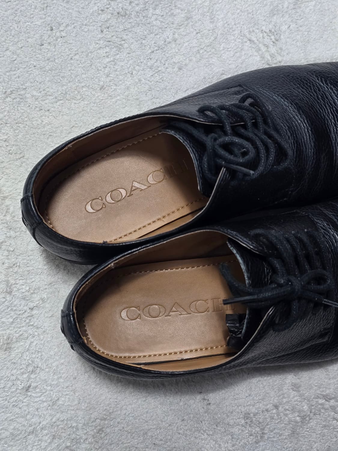 Coach 코치 더비 레더 구두 블랙 265 상품이미지1