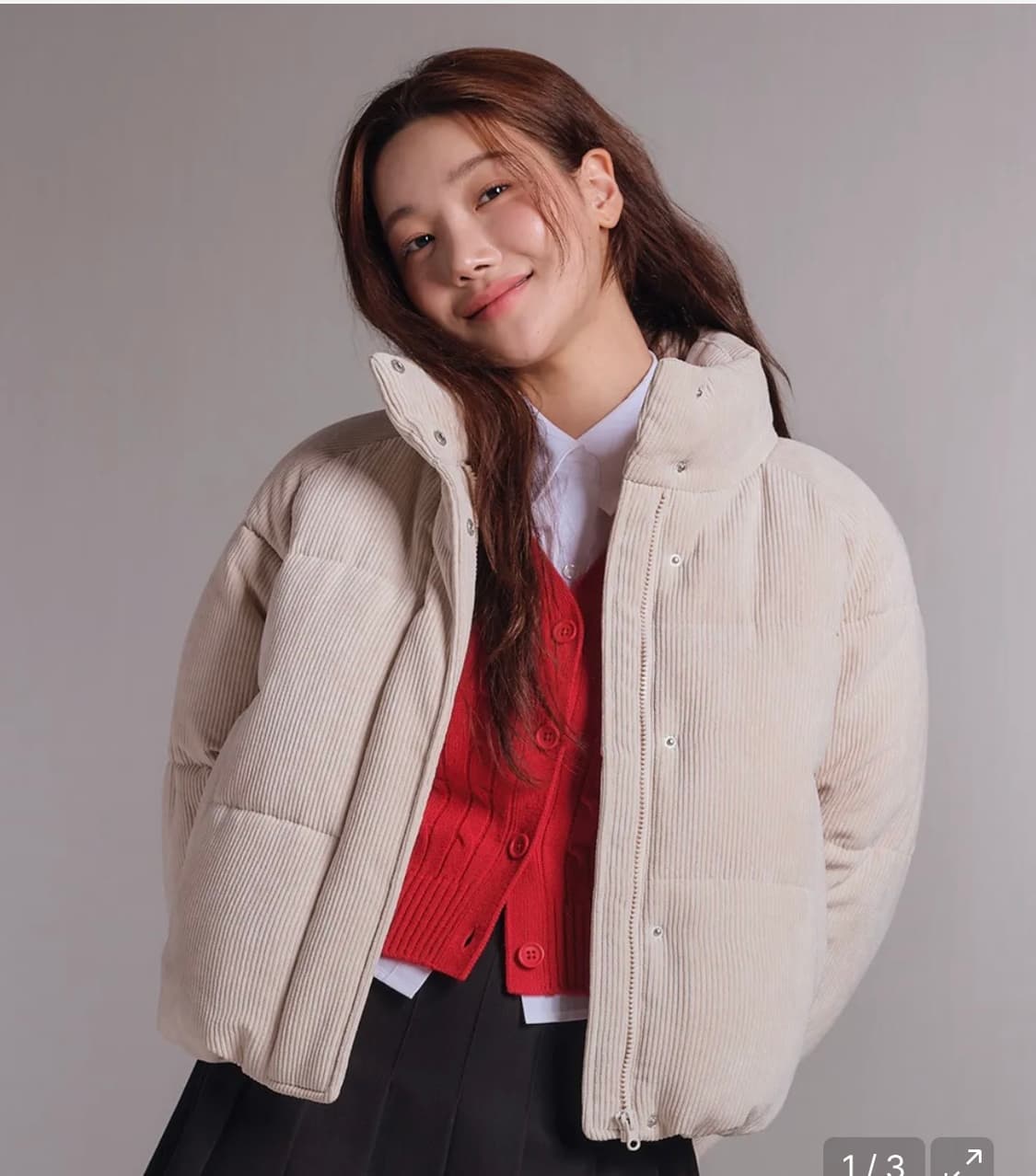 스파오 코듀로이 패딩 상품이미지2