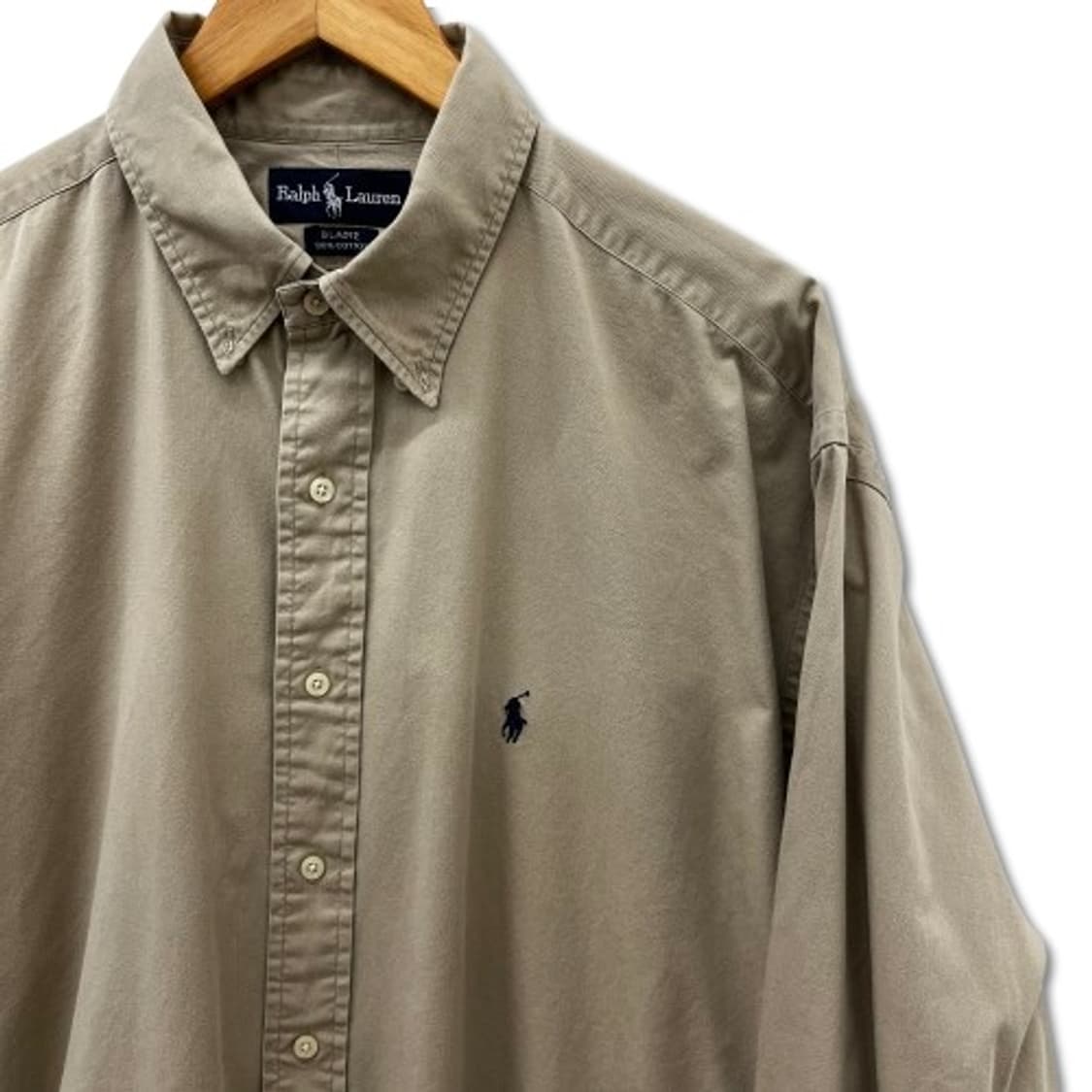 폴로 랄프로렌 BLAIRE 베이지 코튼 셔츠 상품이미지5
