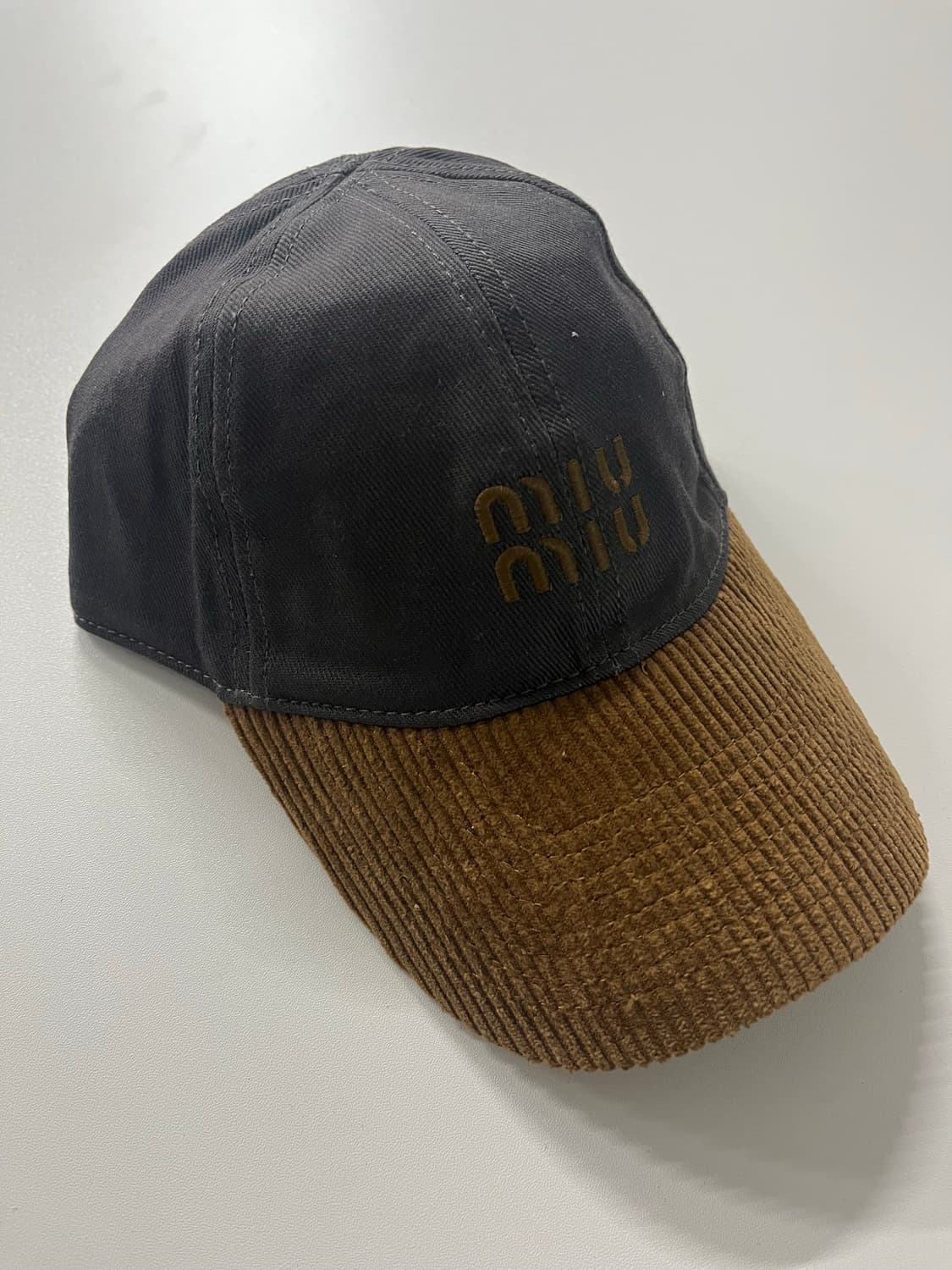 미우 코듀로이 볼캡 상품이미지1