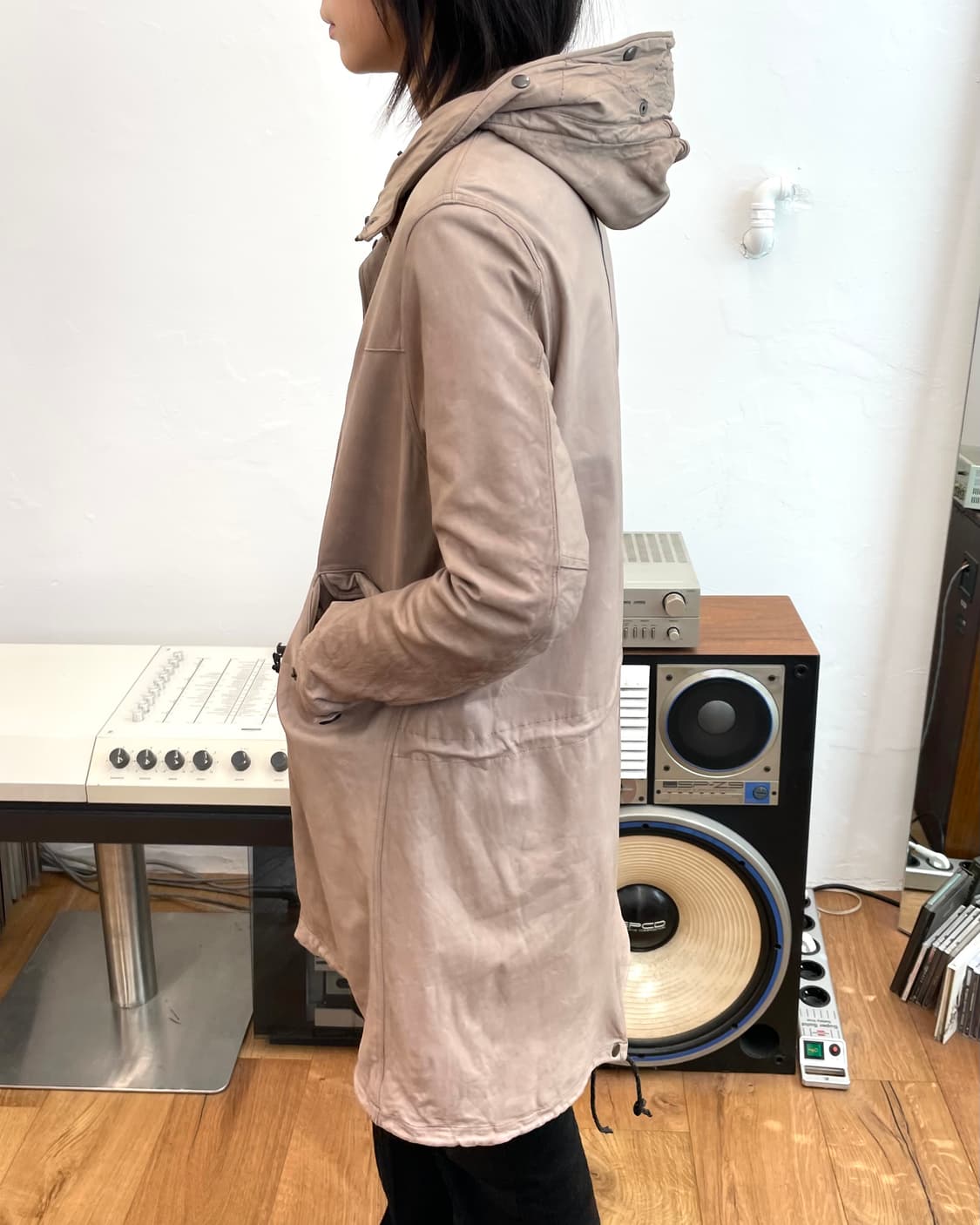 sisii 레더 피쉬테일 파카 상품이미지2