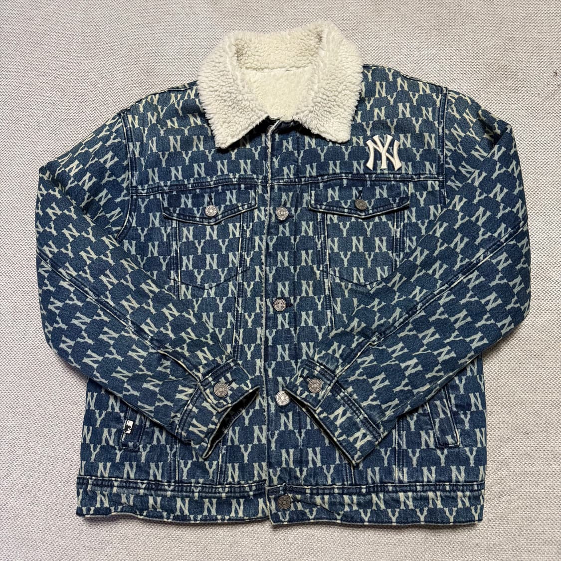 MLB 뉴욕 양키스 데님 양털자켓 상품이미지1