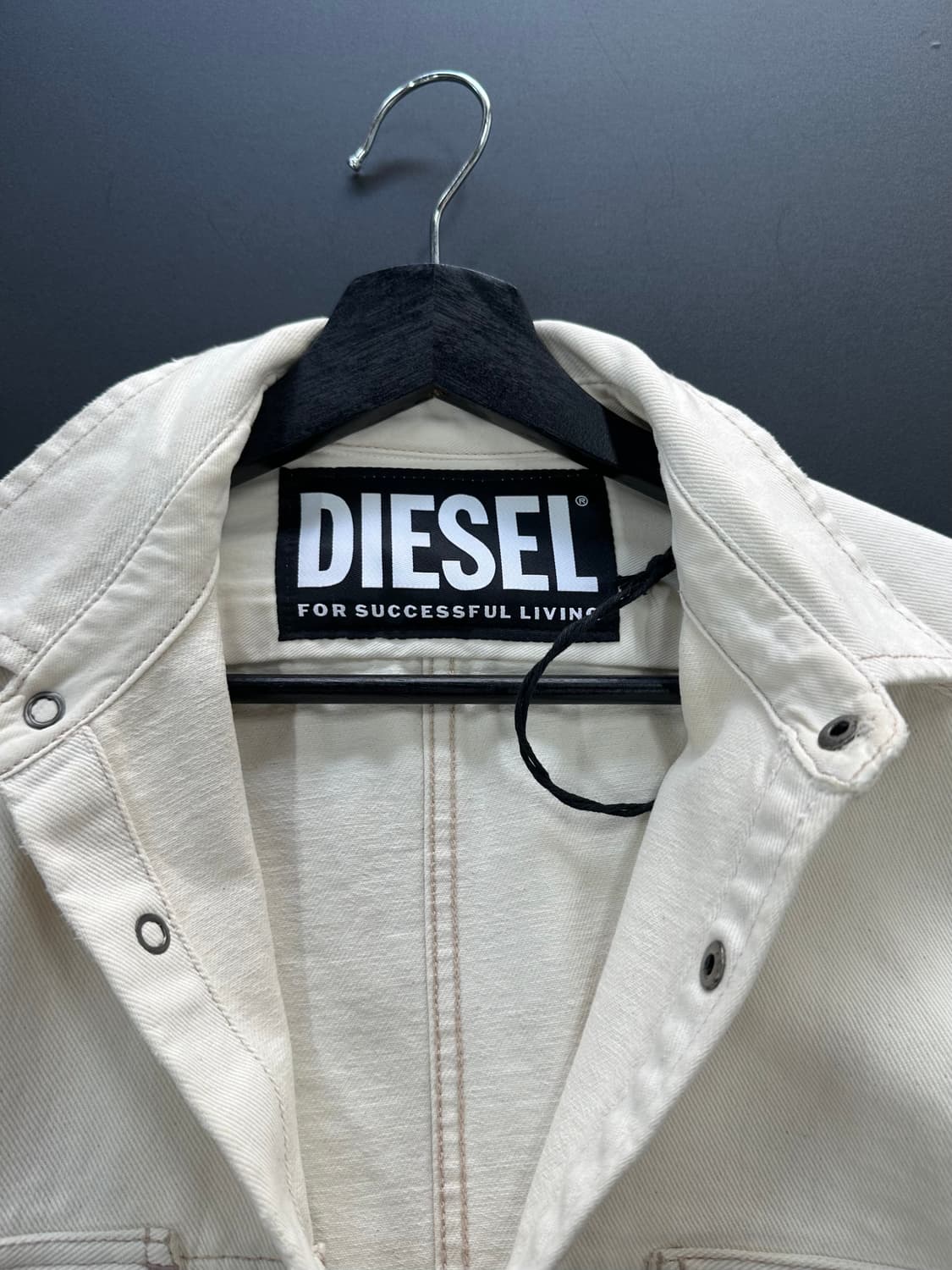 디젤 코튼 웨스턴 셔츠 화이트 상품이미지7