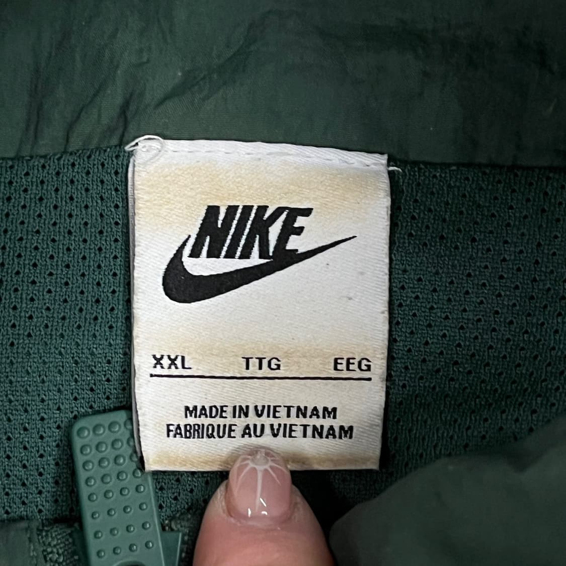 [정품/XXL] 나이키 올드스쿨 바람막이 그린 옐로우 b10 상품이미지5