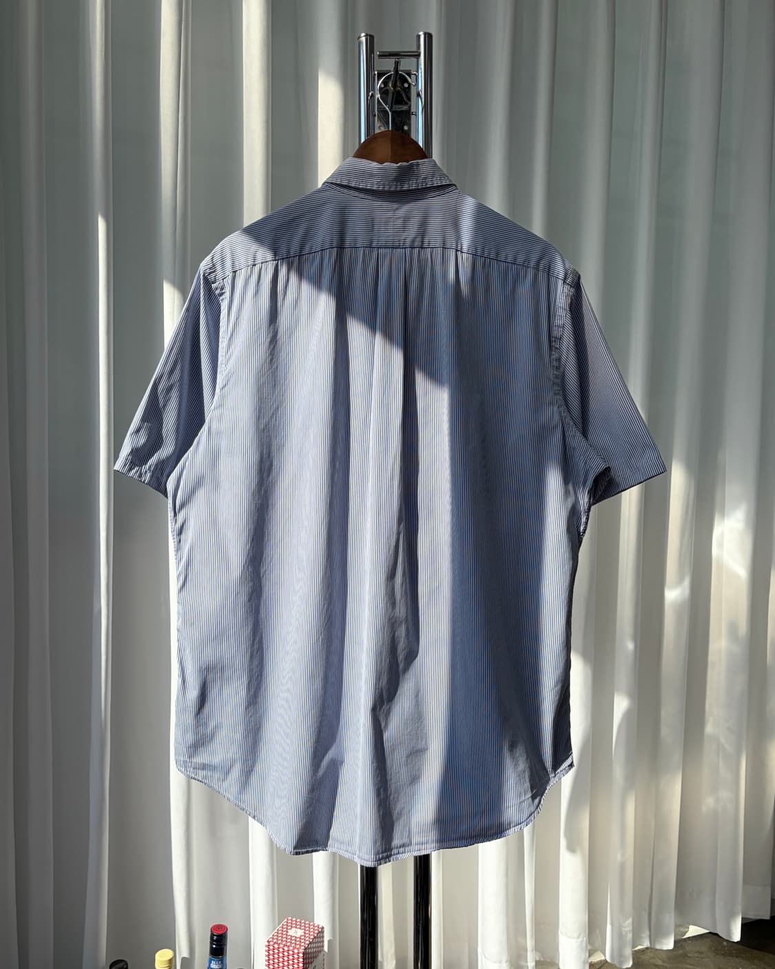 [XL]폴로 랄프로렌 포플린 스트라이프 반팔 셔츠 상품이미지6