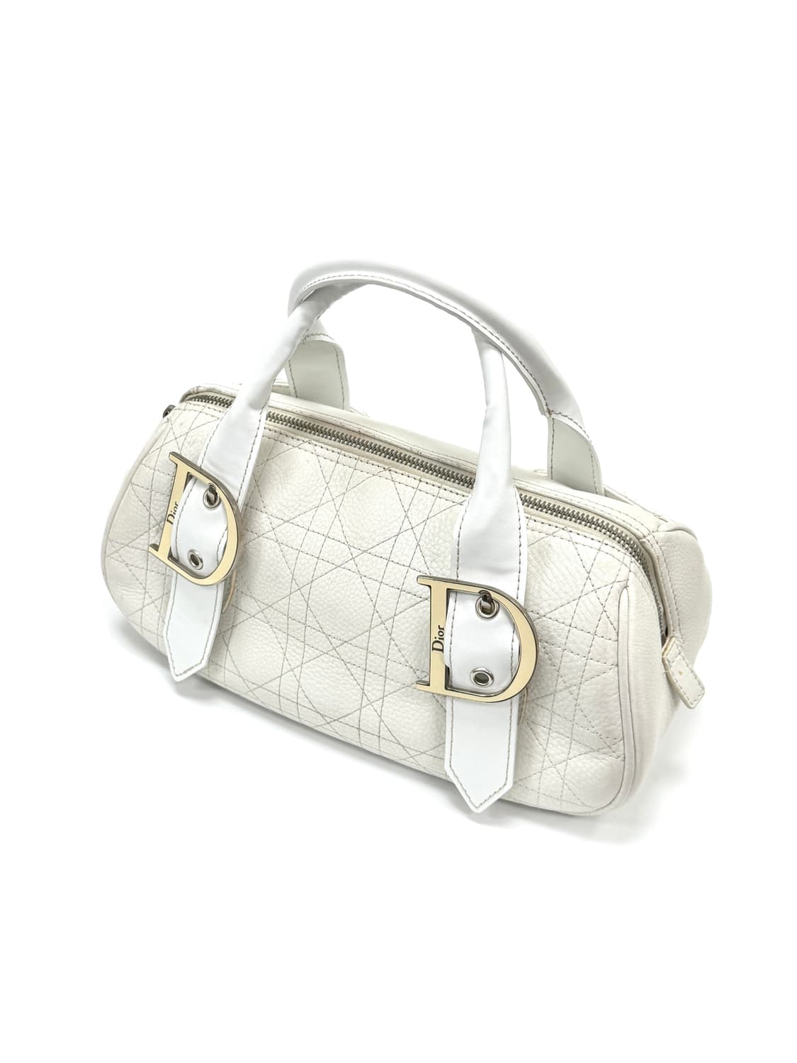 디올 까나쥬 퀼팅 레더 D 버클 미니 토트백 상품이미지1