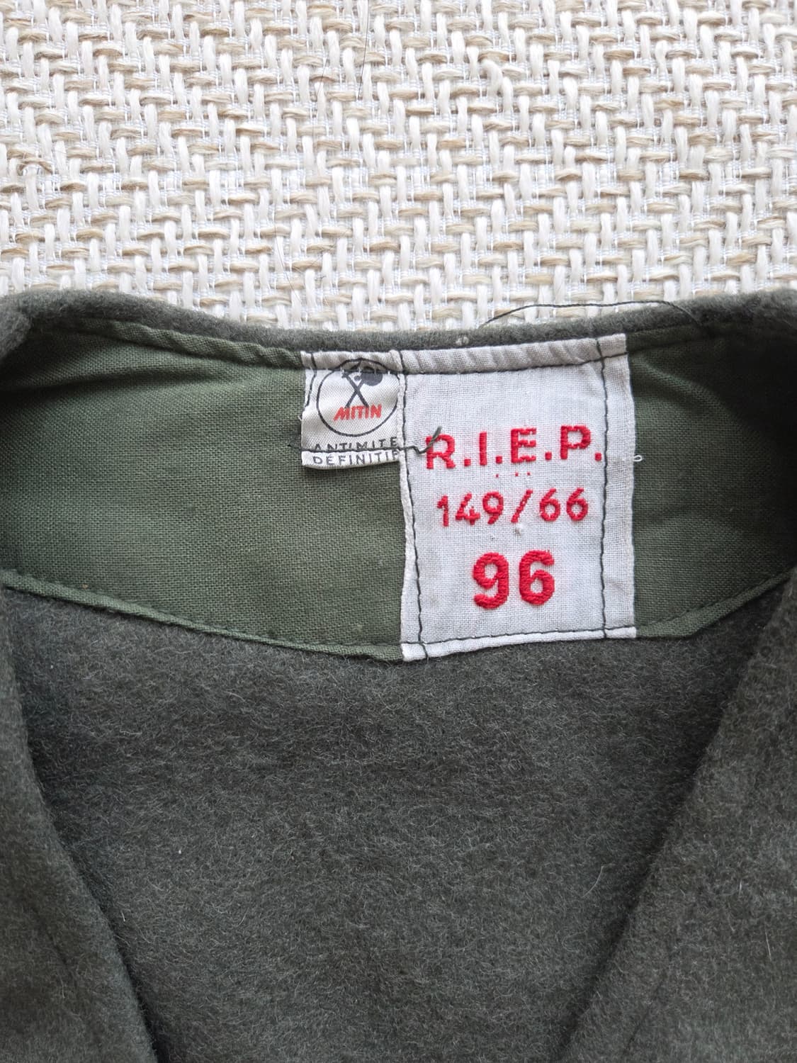 오리지널 프랑스 육군 울 라이너 자켓 상품이미지4