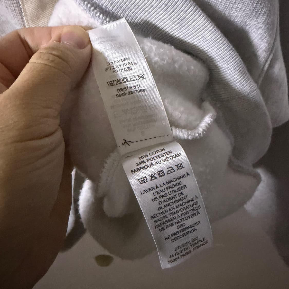 스투시 스투 아플리케 크루넥 118577 S(오버핏 77) 상품이미지8