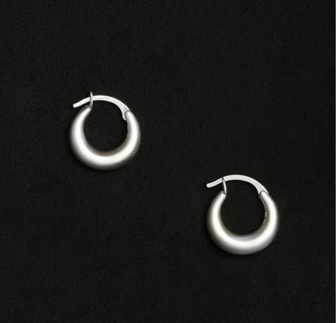 (F) 소피부하이 Tiny 에센셜 hoops 이어링 실버 상품이미지2