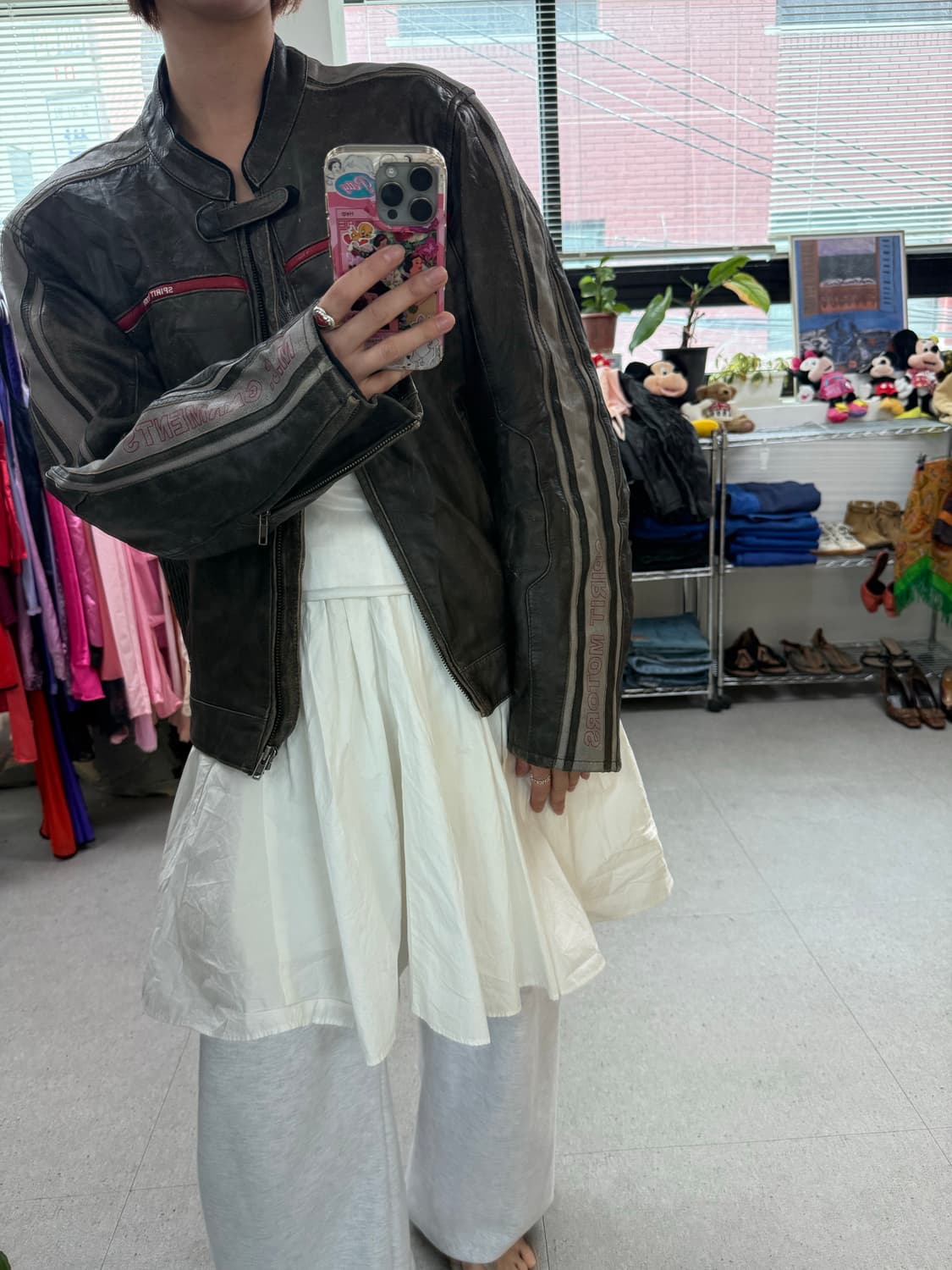 Usa leather racing jacket 레이싱 가죽 자켓 상품이미지1