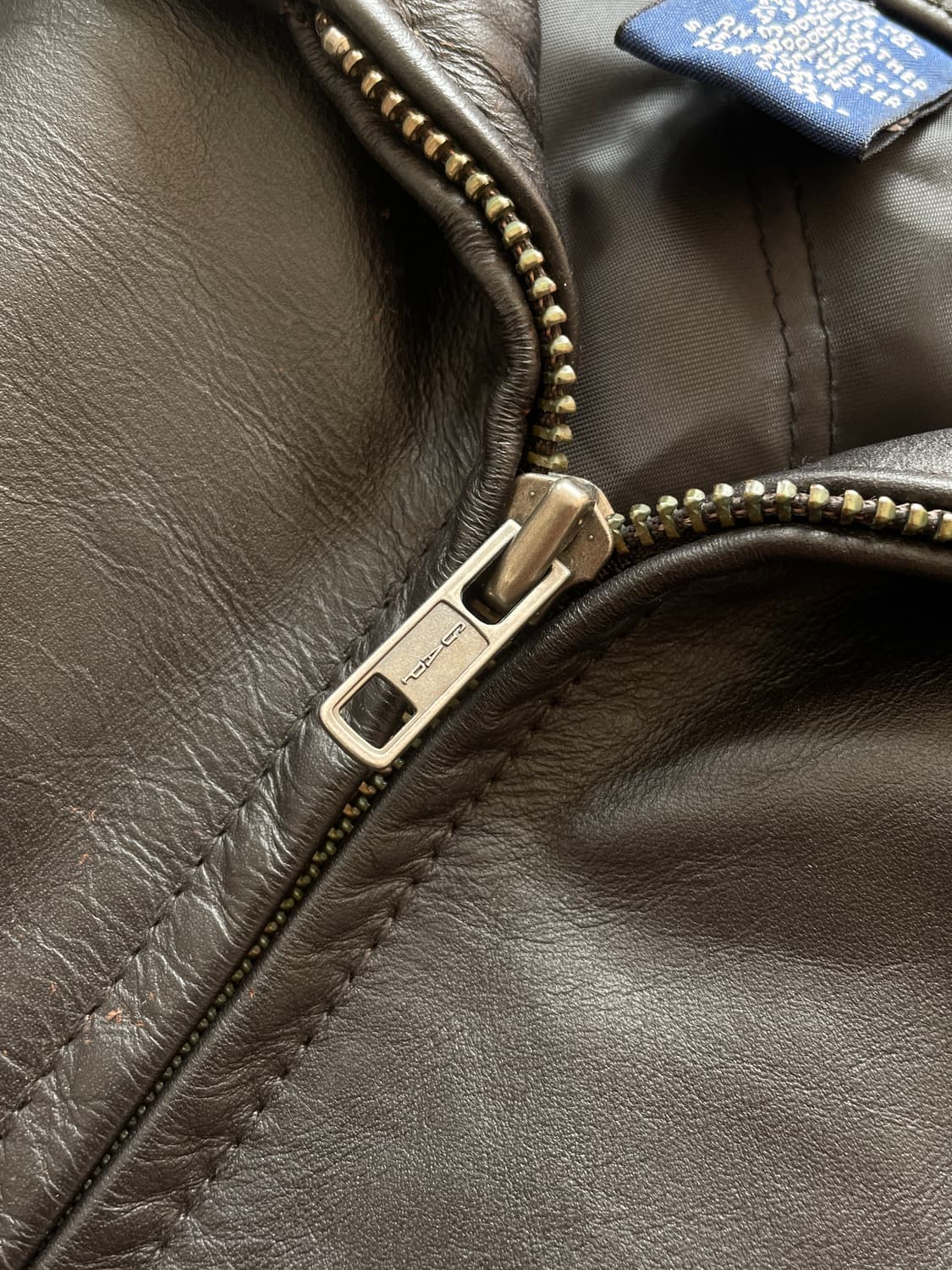 90-00s Old Gap Leather Jacket Dark Brown 상품이미지5