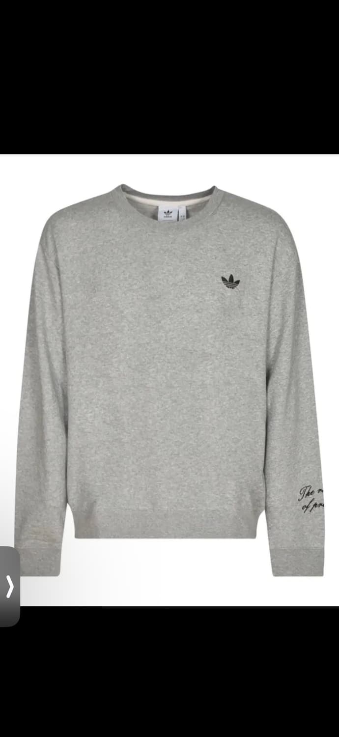웨일즈보너 X 아디다스 로고 코튼 스웻셔츠 그레이 L 상품이미지1
