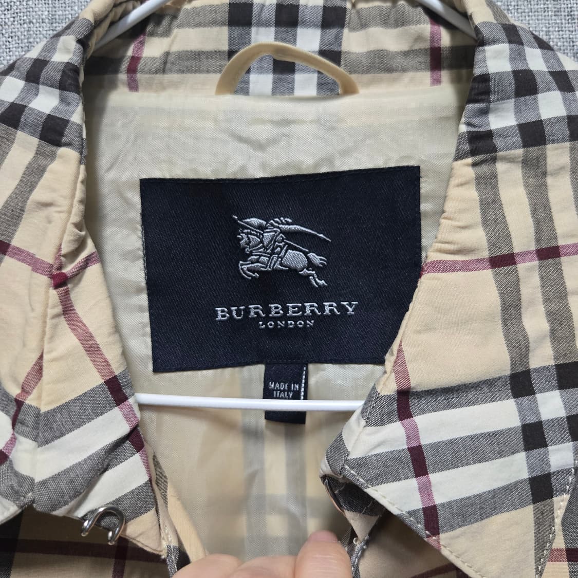 버버리런던 노바 체크 싱글 코트  상품이미지5