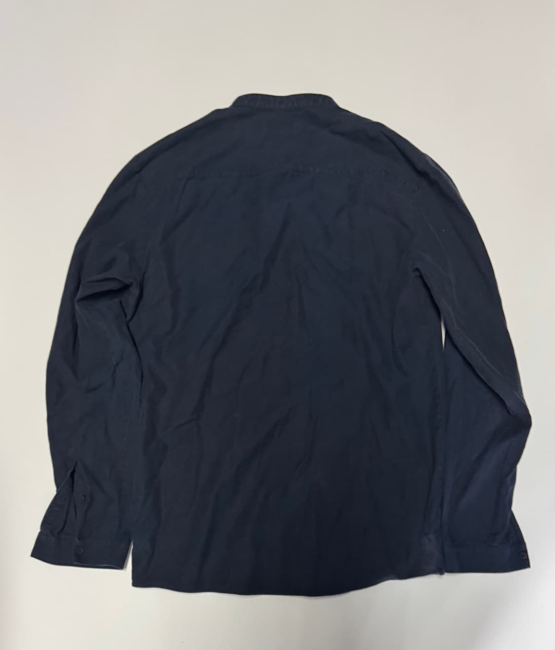 정품 코스 Cos 차이나넥 미니멀 셔츠 네이비 L 상품이미지2