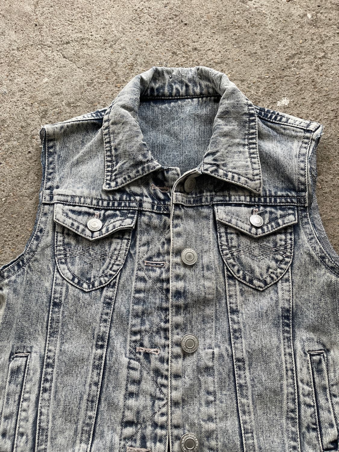 Denim sleeveless jacket 상품이미지2