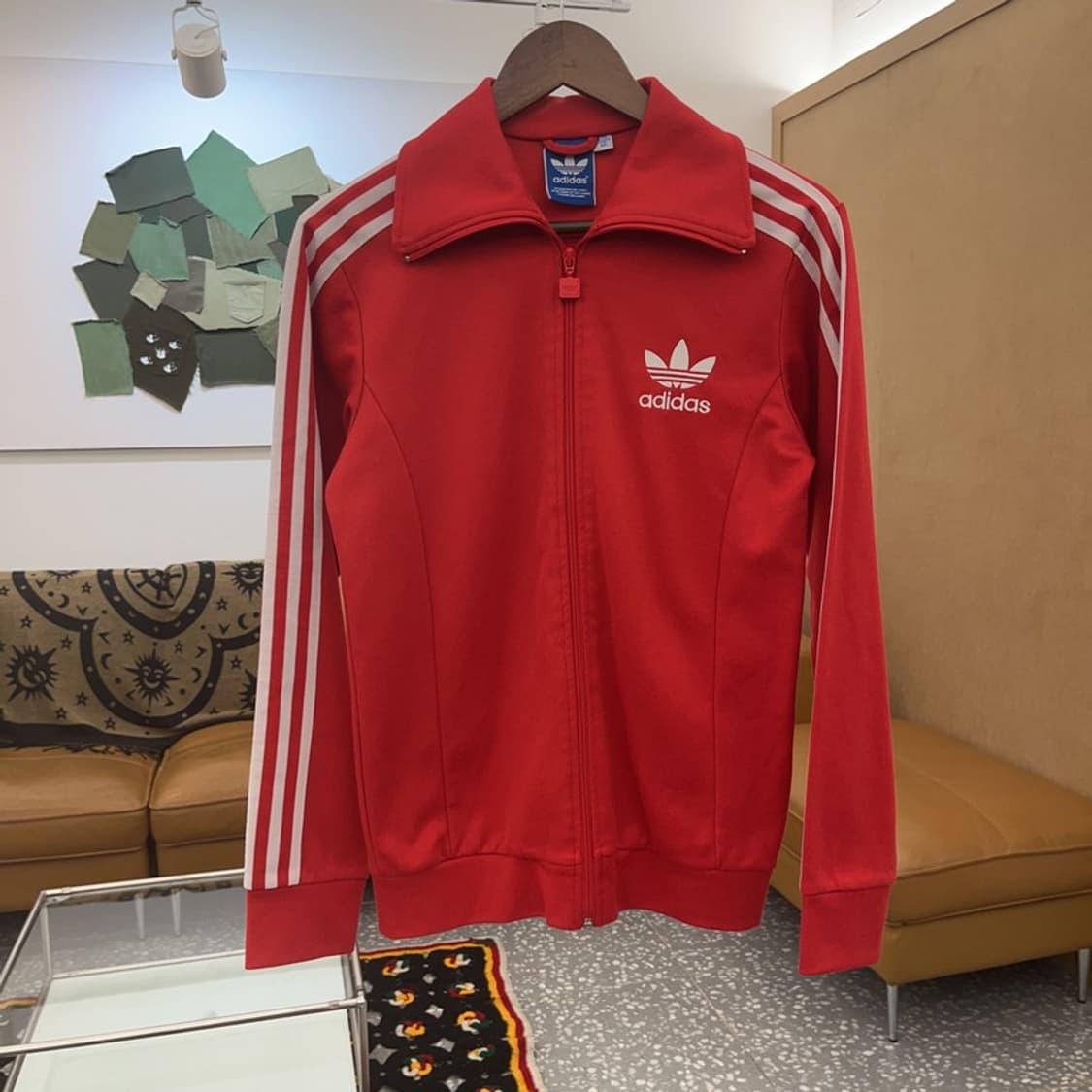 아디다스 Y2K 유로파 슬림핏 레드 져지 집업 90 C07615 상품이미지3