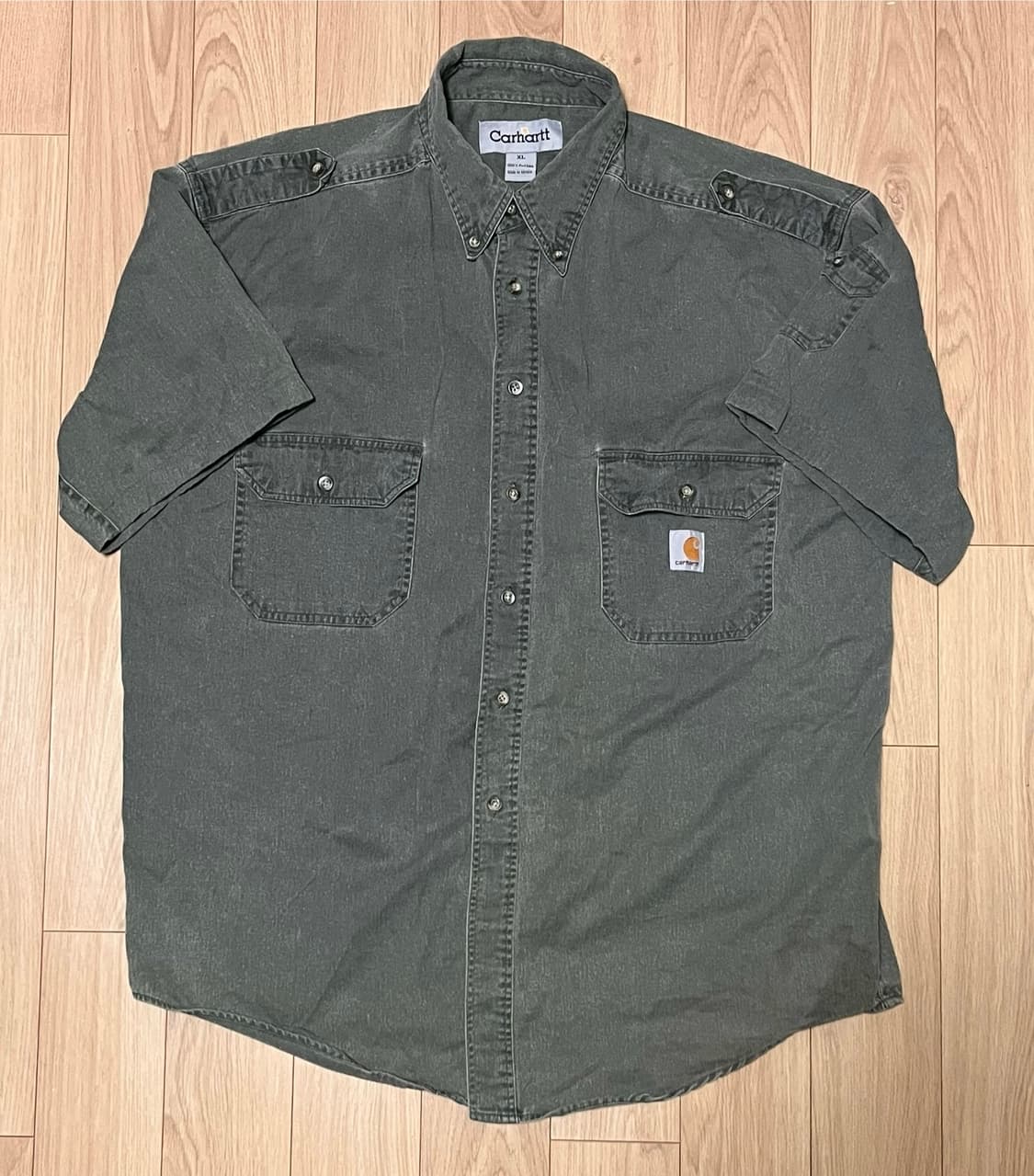 칼하트 반팔 셔츠 XL 올리브 상품이미지1