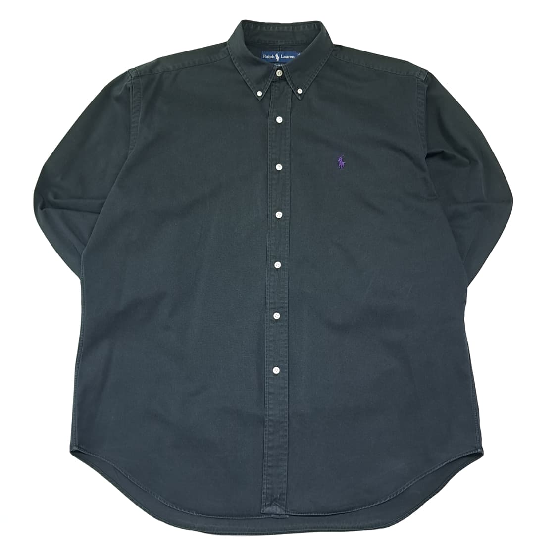 CL706 L 폴로 90s 미국판 퍼플포니 에메랄드 그린 셔츠 남방 상품이미지1