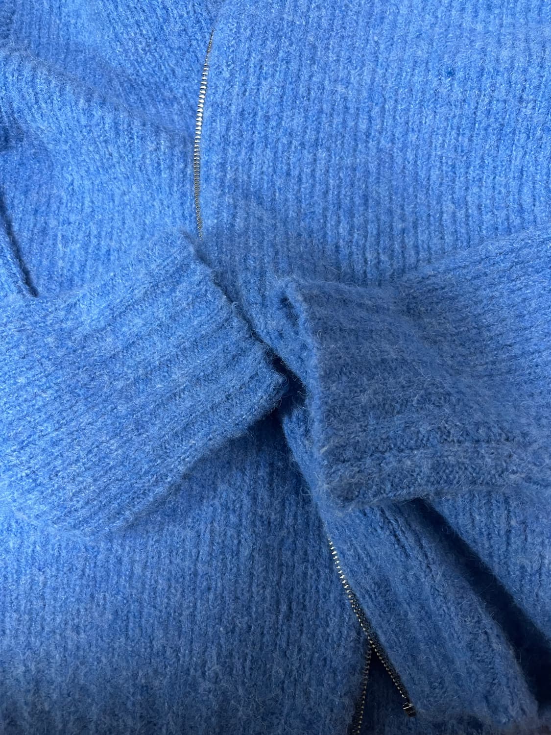 비이커 니트 가디건 아쿠아 컬러 2사이즈(라지) 상품이미지5