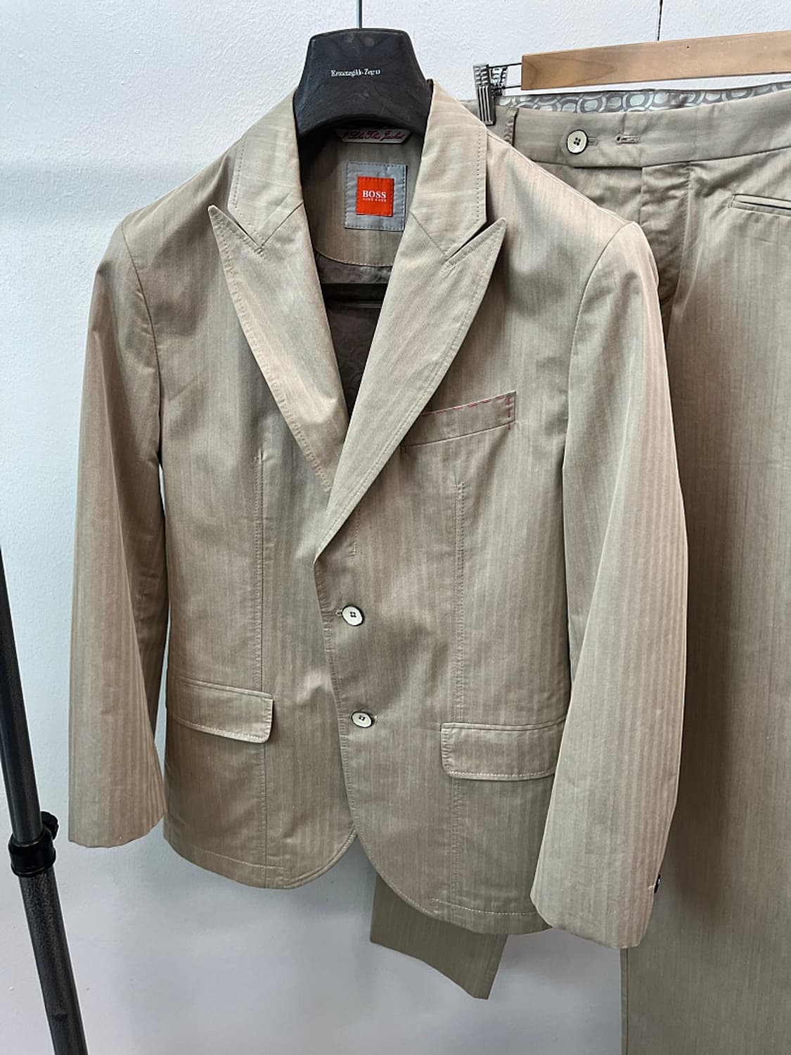 슬95,30) 보스 린넨 셋업슈트  상품이미지4