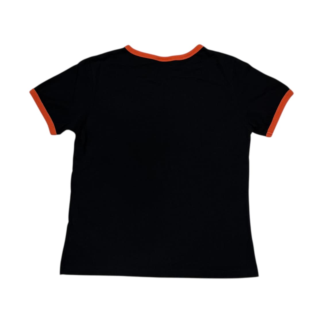 아메스 월드와이드 로고 크롭티 블랙 오렌지 상품이미지3