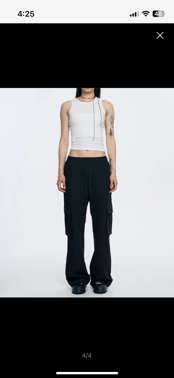 새상품) 세븐셀라 세미와이드 카고조거 팬츠 상품이미지4