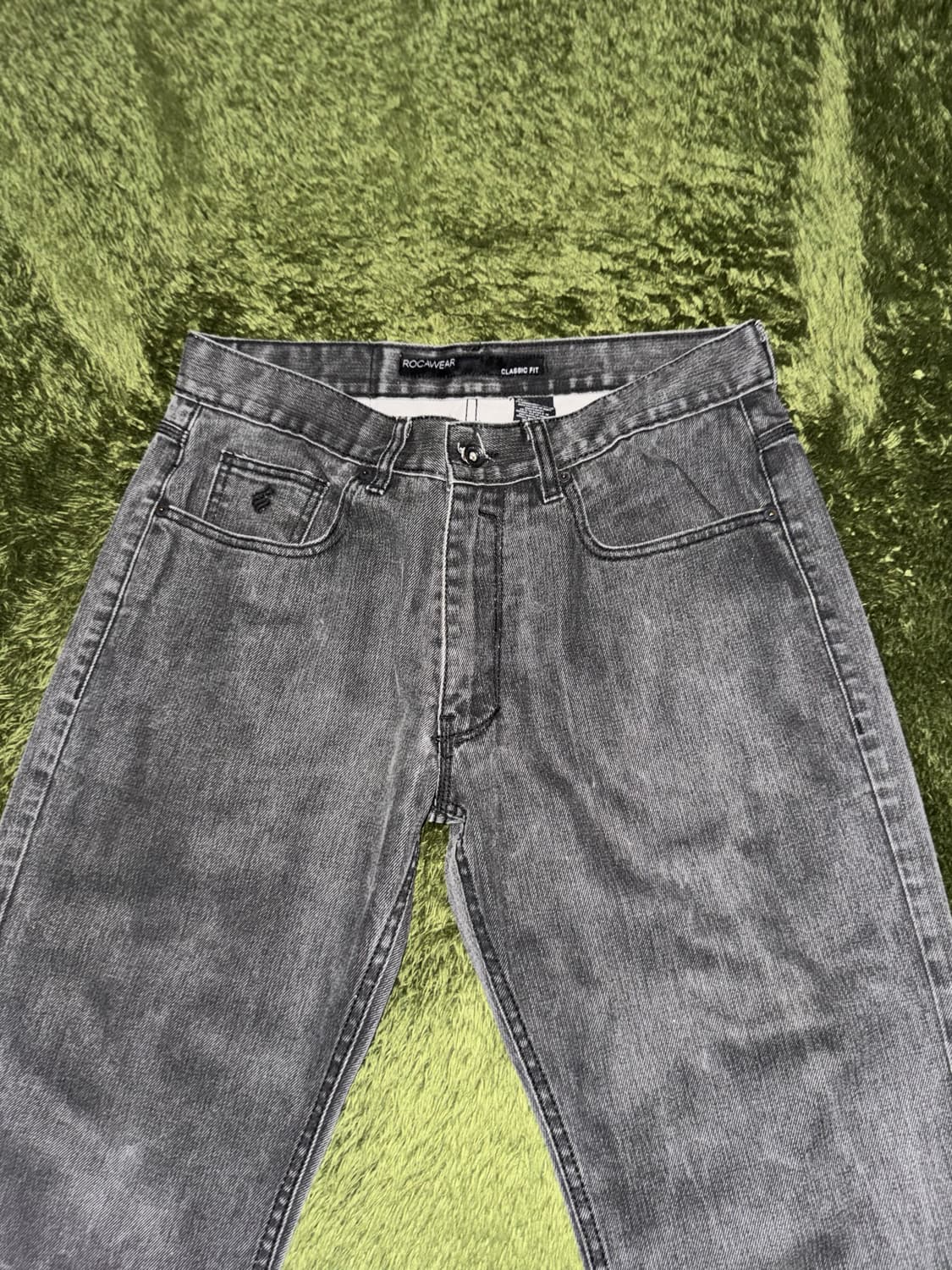 [34] Roca Wear 로카웨어 빈티지 워싱 텍스쳐드 데님 팬츠 상품이미지5