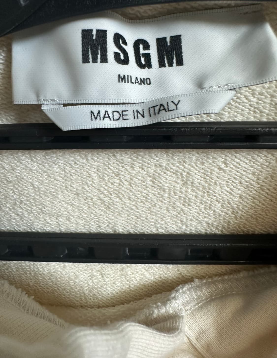 MSGM 아이보리 후드티 남여공용 상품이미지6