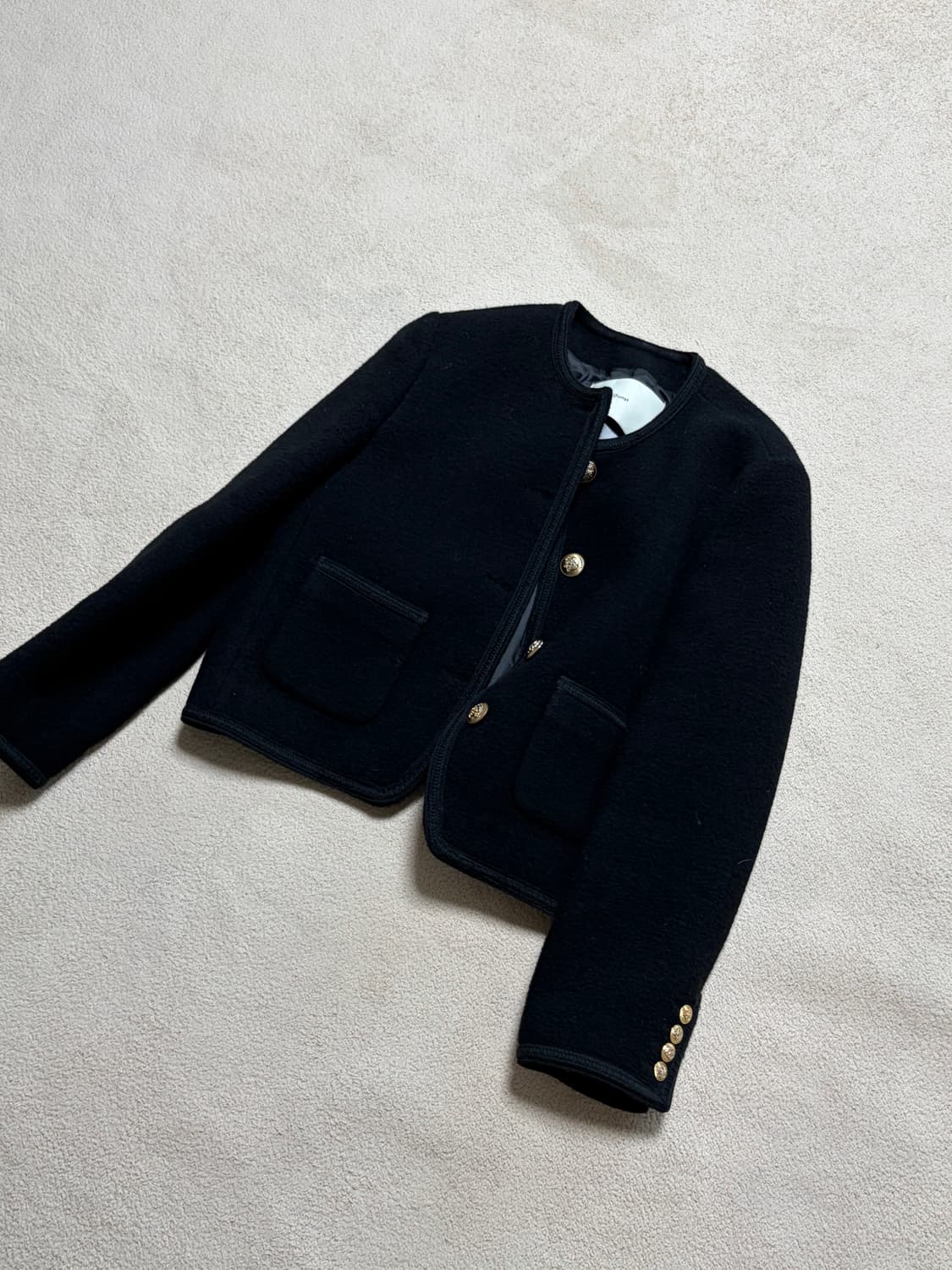 던스트 블랙 울 블렌드 자켓 S 상품이미지1