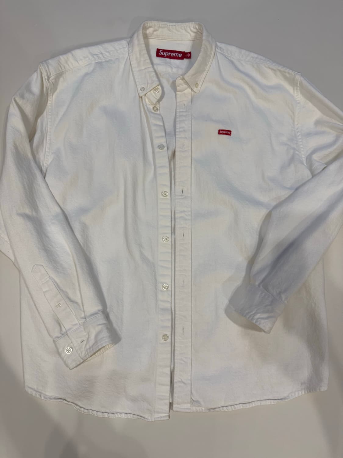 슈프림 화이트 데님 셔츠 L 상품이미지1