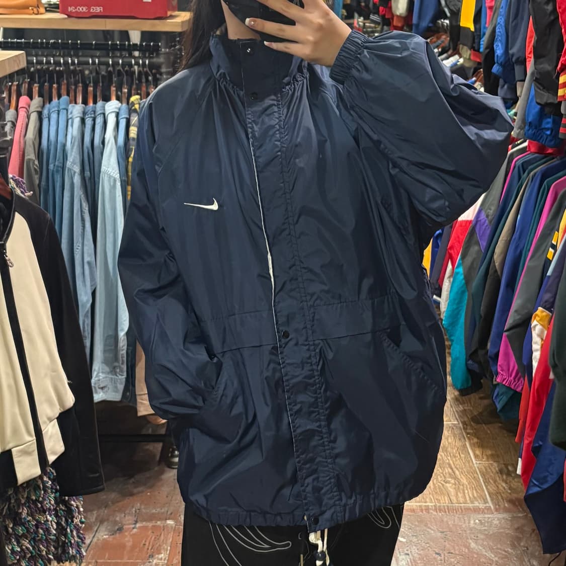 [HI] nike 바람막이 네이비 상품이미지2