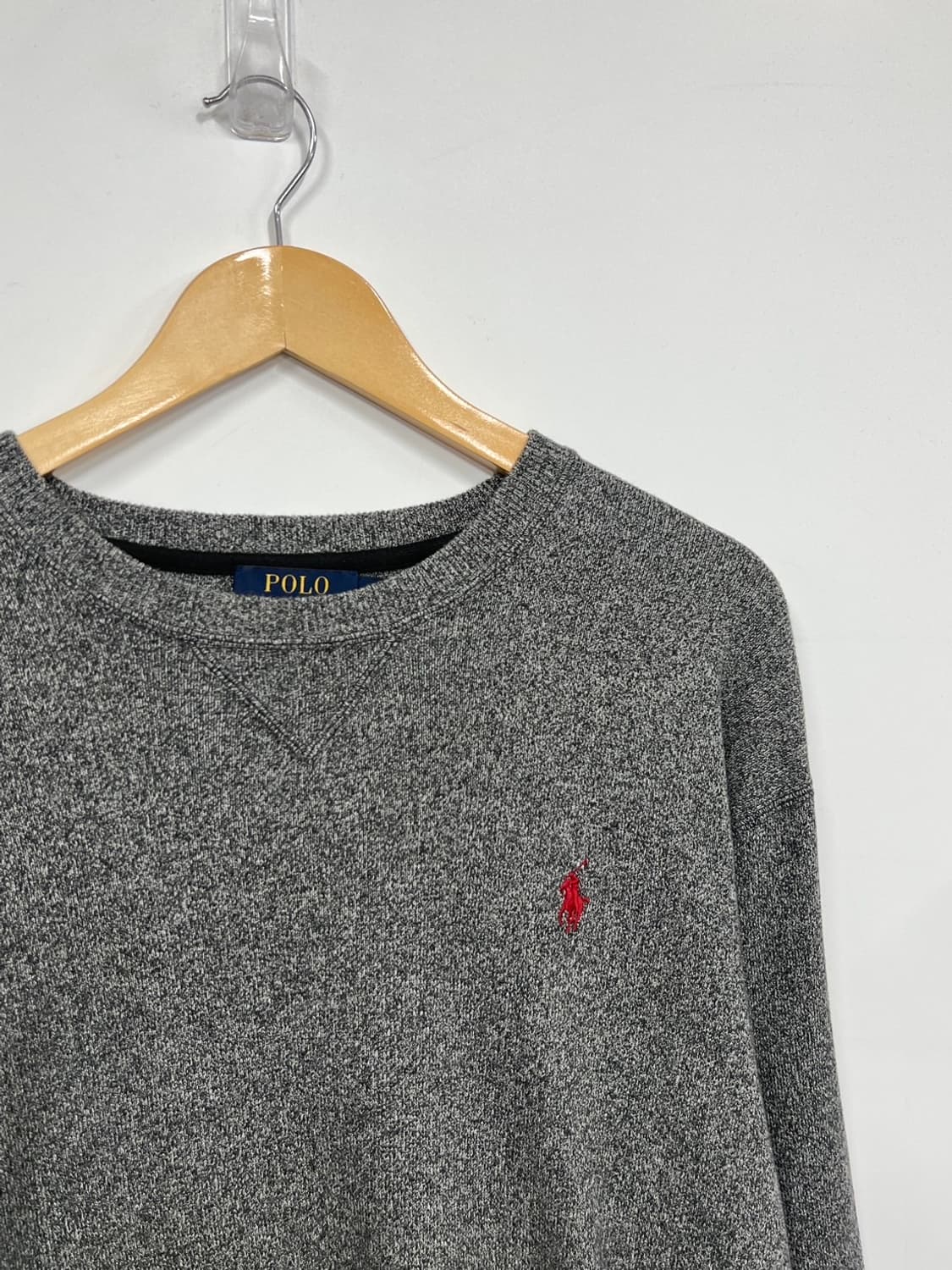 폴로 랄프로렌 그레이 라운드넥 니트  상품이미지2