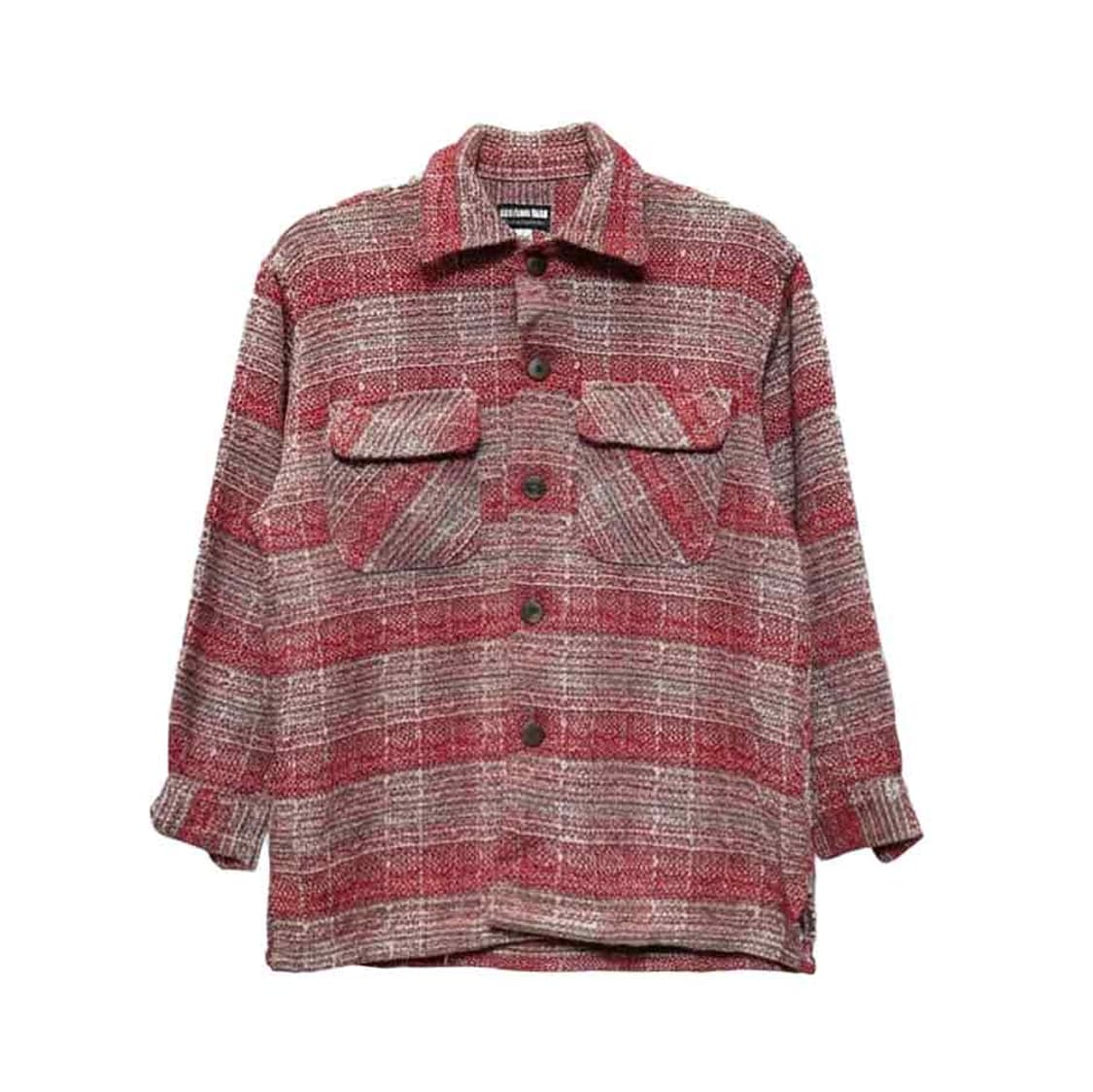 JPN VINTAGE 울블렌디드 트위드 셔츠자켓 플랩포켓 디테일 멀티컬러 상품이미지1