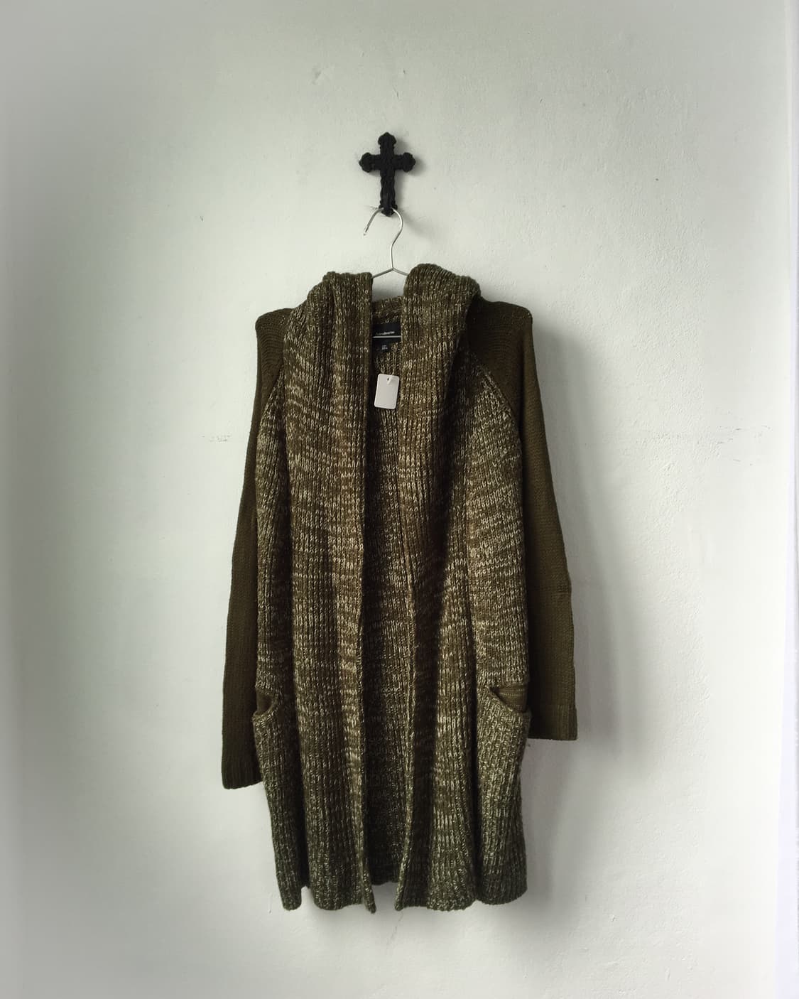Bokashi hood open knit caridgan 상품이미지1