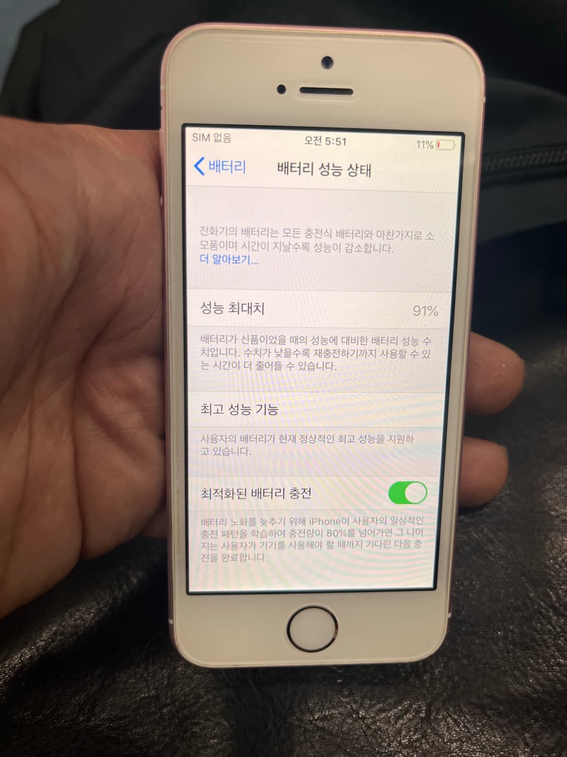 아이폰SE 로즈골드 64GB 감성카메라 상품이미지4