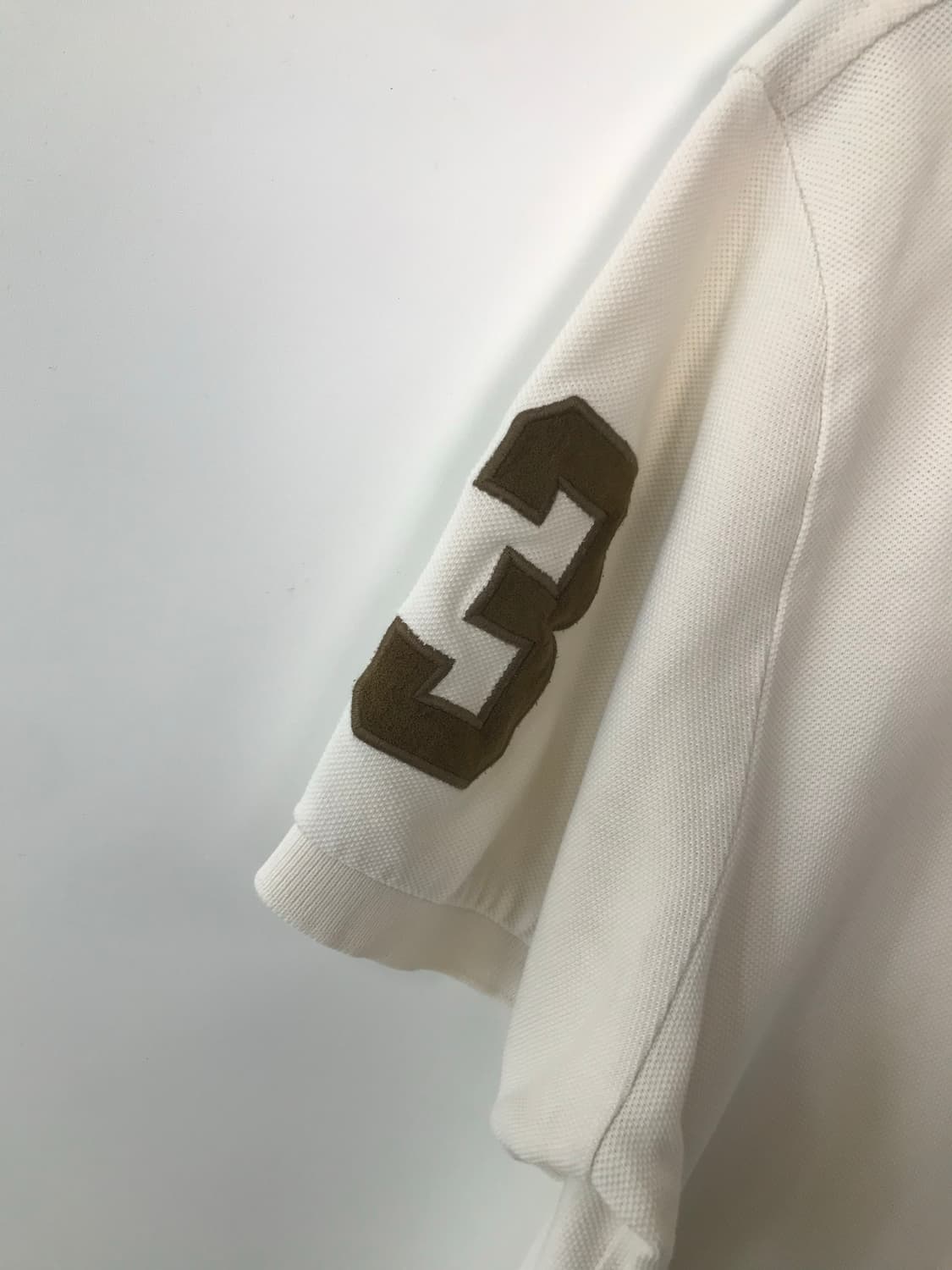 폴로 랄프로렌 빅포니 화이트 반팔 카라 피케 티셔츠 상품이미지3