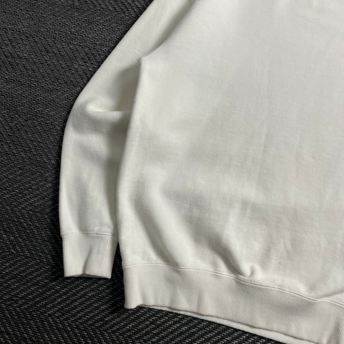 커버낫 헤비코튼 빅로고 크림 맨투맨o 4138 상품이미지4