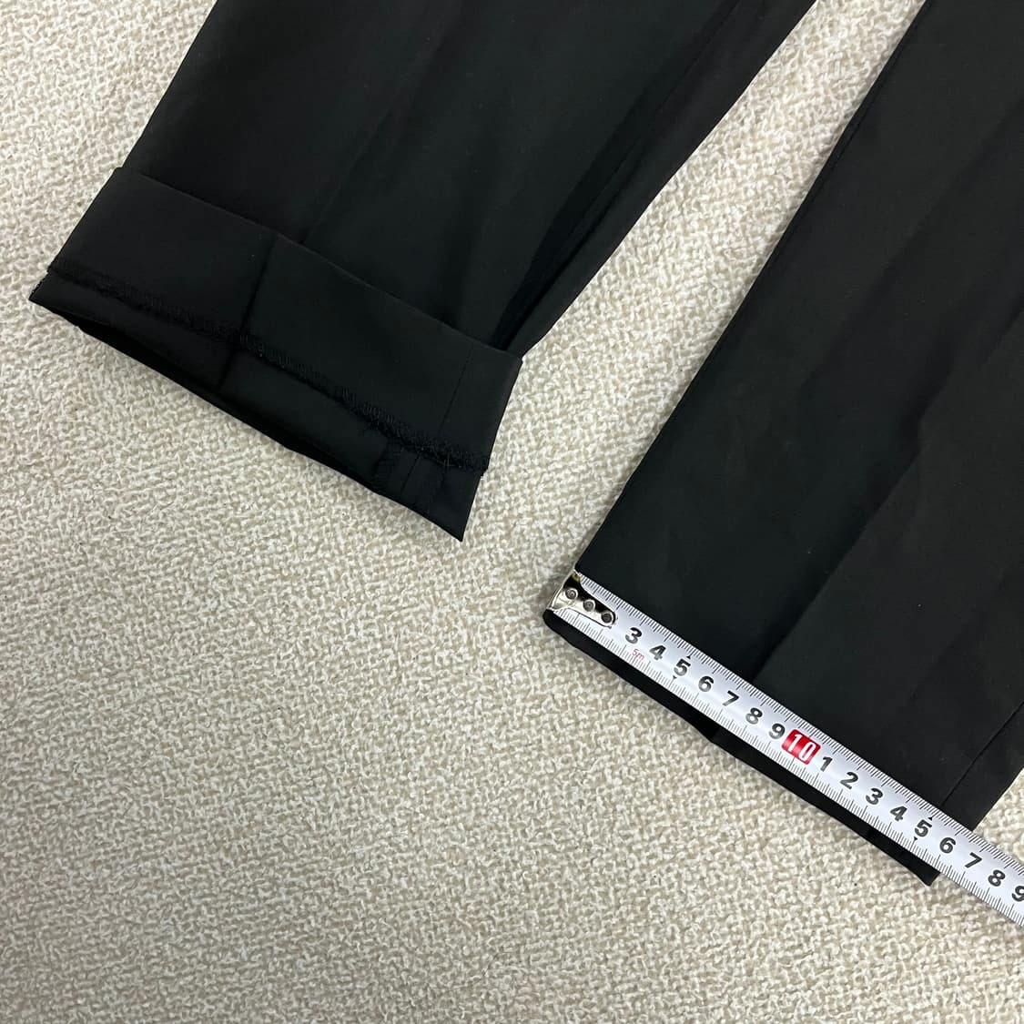 [31] 새상품 무신사스탠다드 쿱맥스 테이퍼드 히든 밴딩 크롭 슬랙스 바 상품이미지8