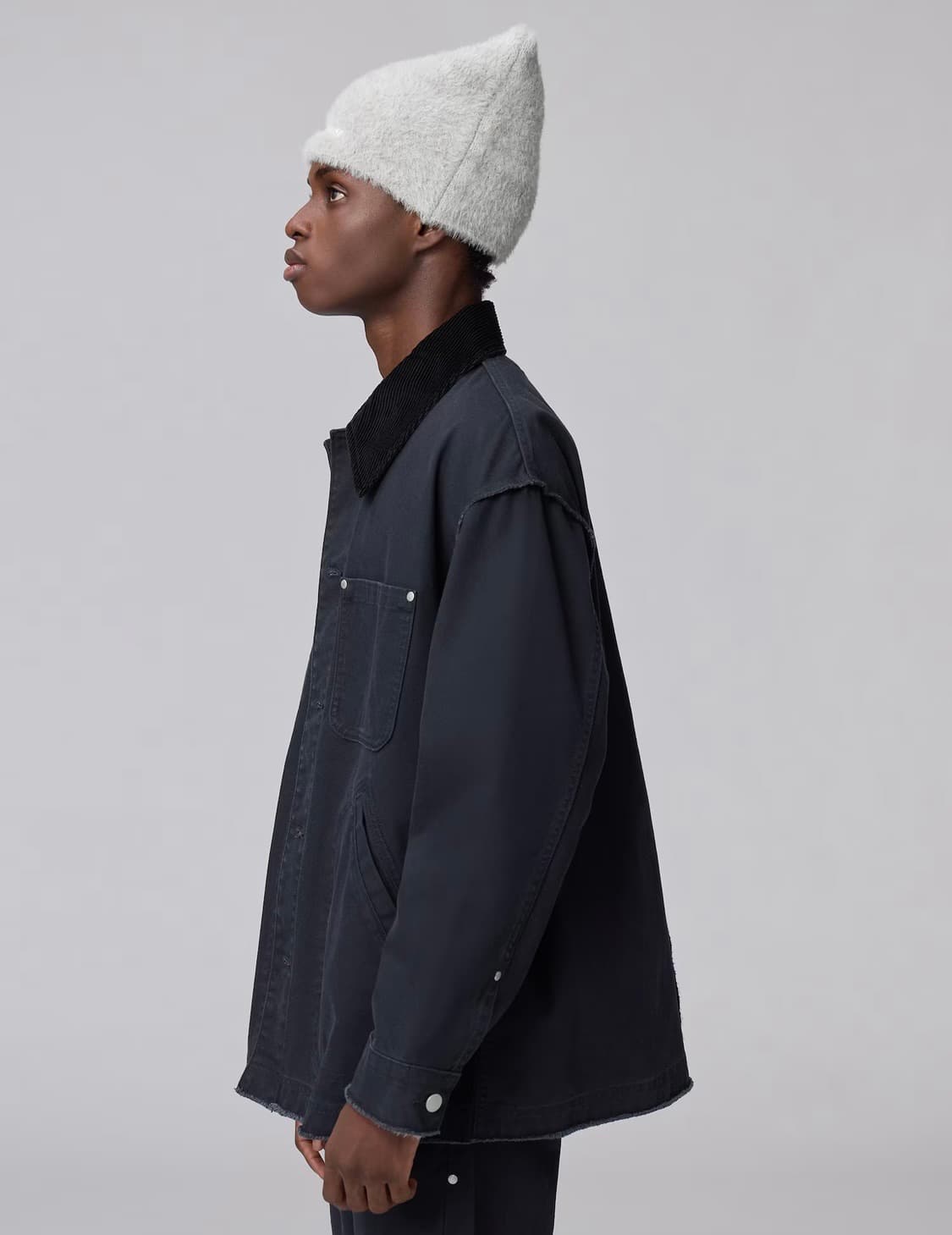 [M] 25 신상 GU 언더커버 UG 커버올 프린지 워크 자켓 네이비 상품이미지2